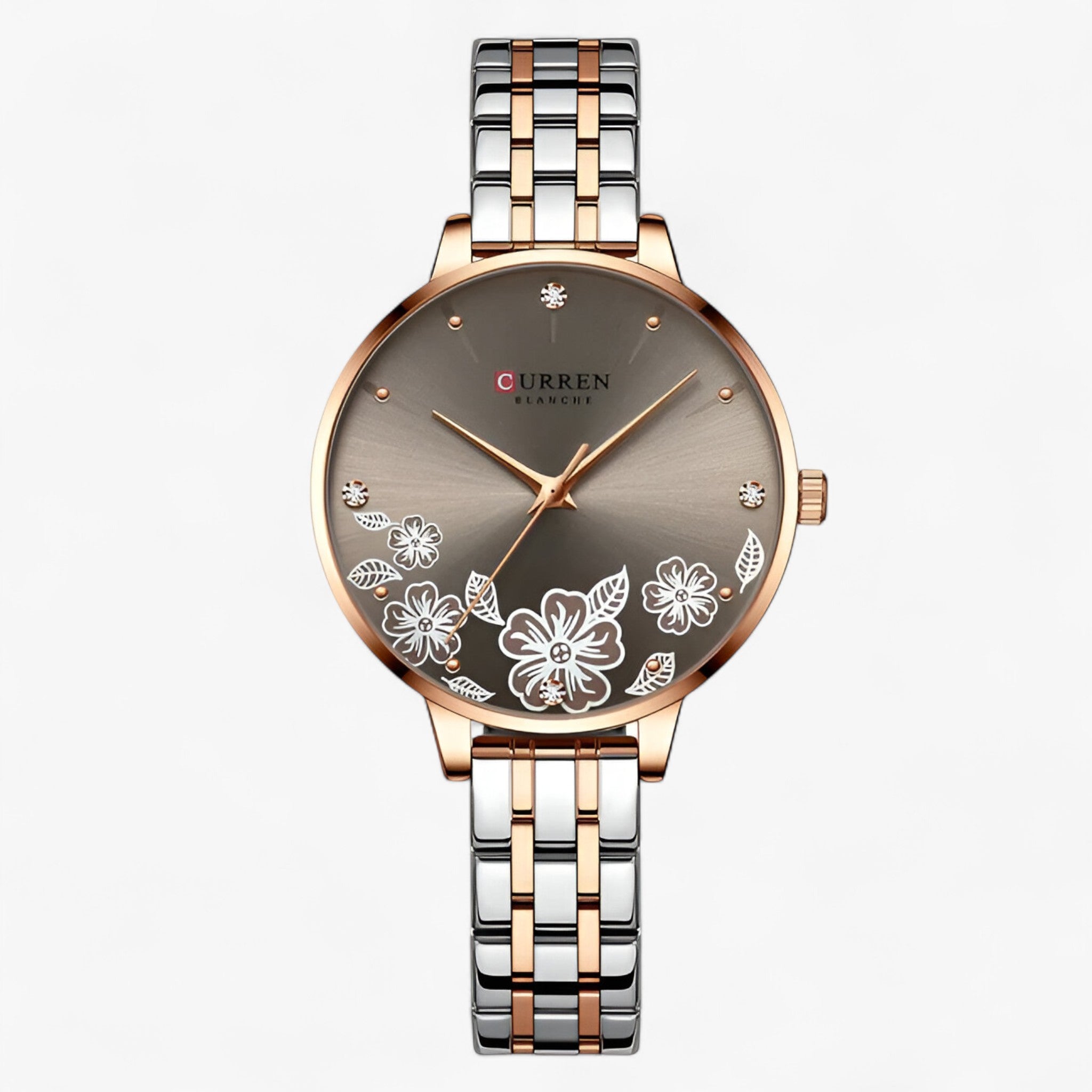 Imogen | Orologio da donna ultrasottile in acciaio inossidabile al quarzo - Marrone - female watch watch for women - Concept Palermo
