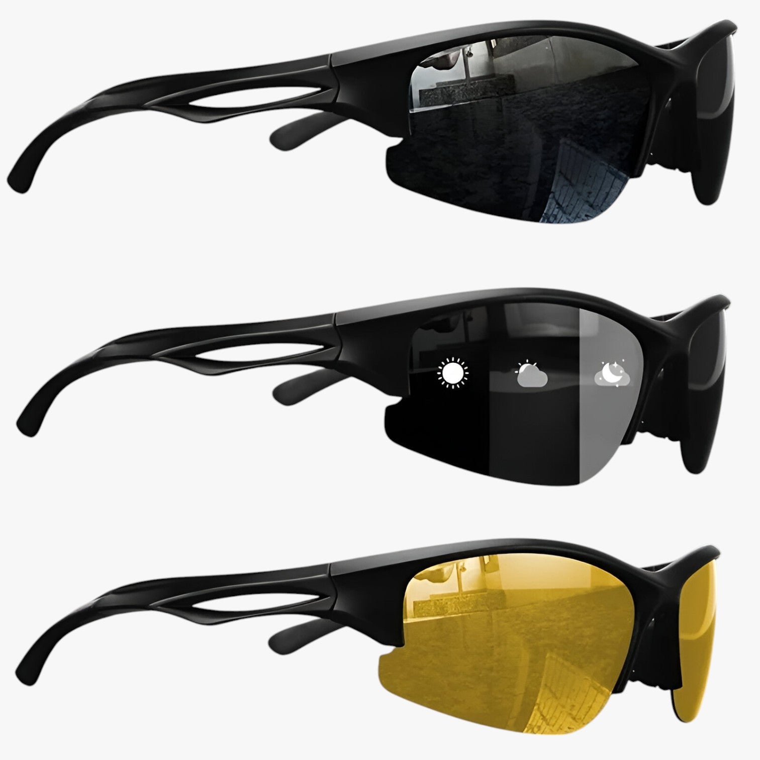 Nestor | Occhiali da sole sportivi con montatura metà bordo - Polarizzati e visione colorata - - mens sunglasses Polarized man sunglasses Sunglasses - Concept Palermo
