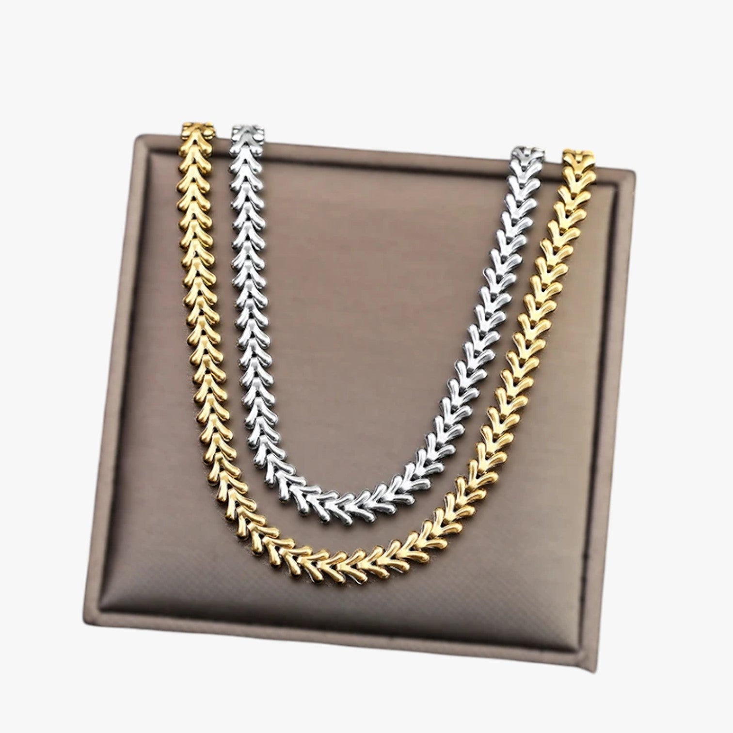 Anastasia | Collana Choker in acciaio inossidabile a forma di bottiglia - - elegant womens necklaces Necklace NECKLACES Necklaces for Women - Concept Palermo
