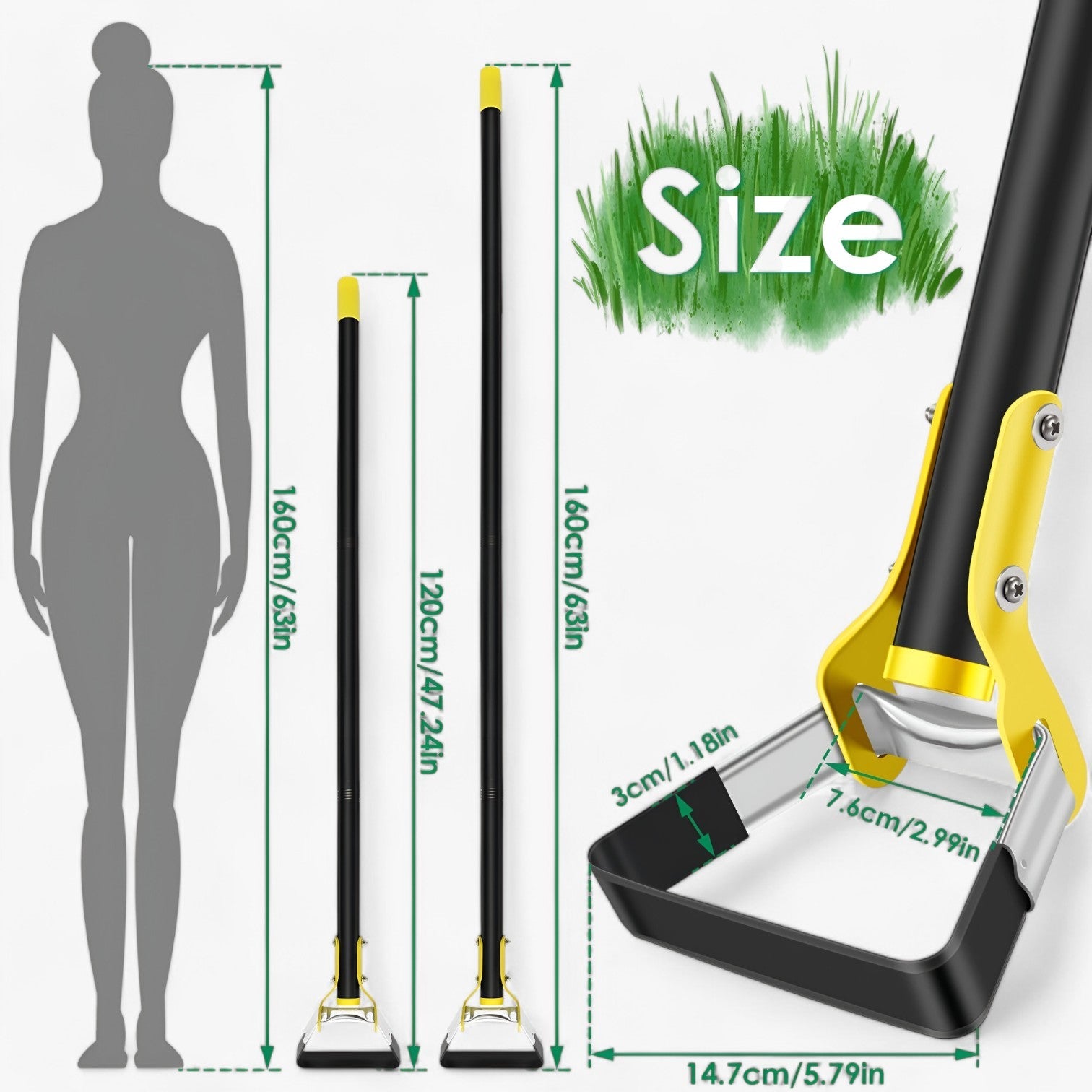 Yvonne | Tacco a triangolo – Affilato, Ergonomico e Durevole - - garden Garden Shovel Garden supplies garden tools Home & Garden - Concept Palermo