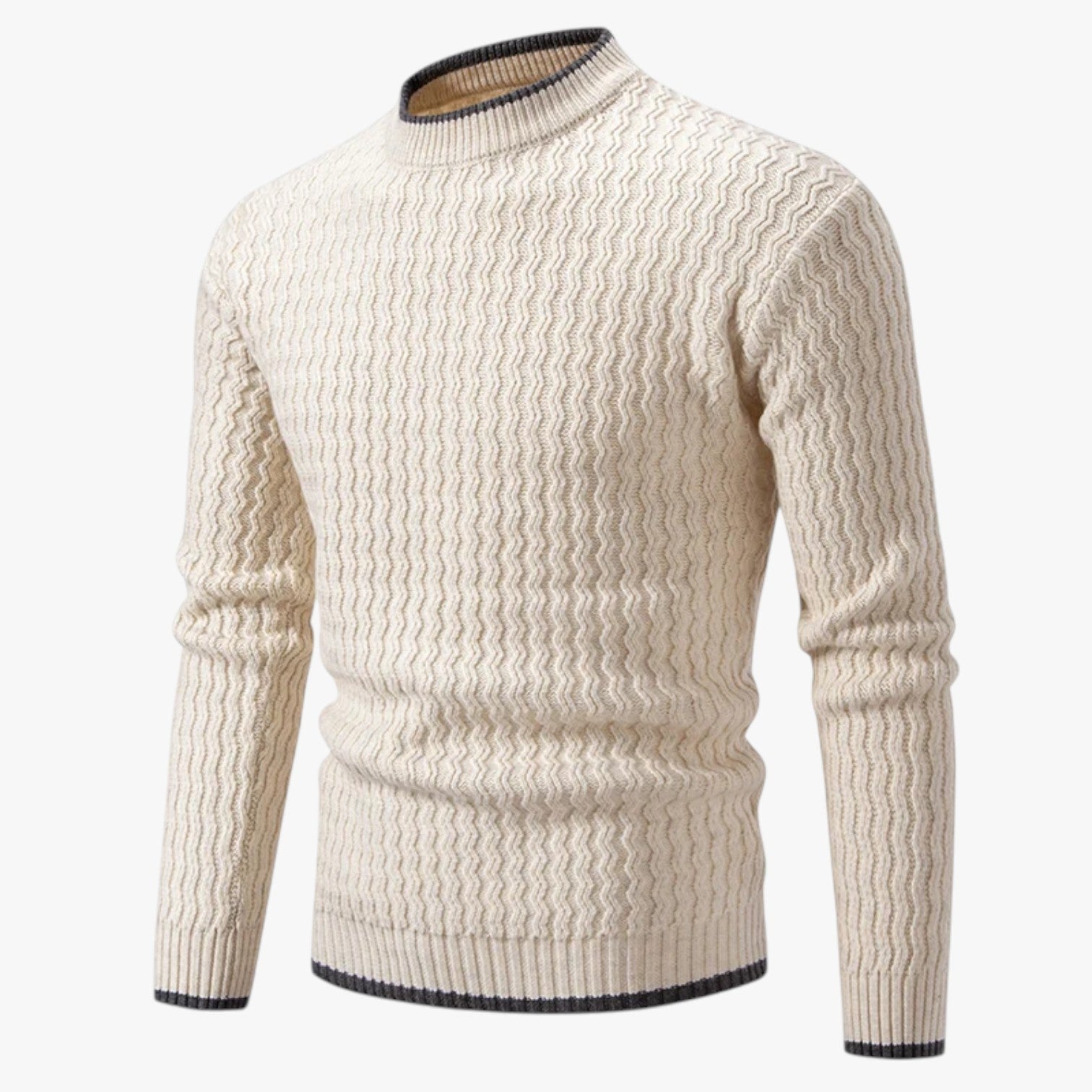 Edward | Maglione Slim da uomo – Stile caldo e giovanile - Beige - Sweater sweater men sweaters & cardigans - Concept Palermo