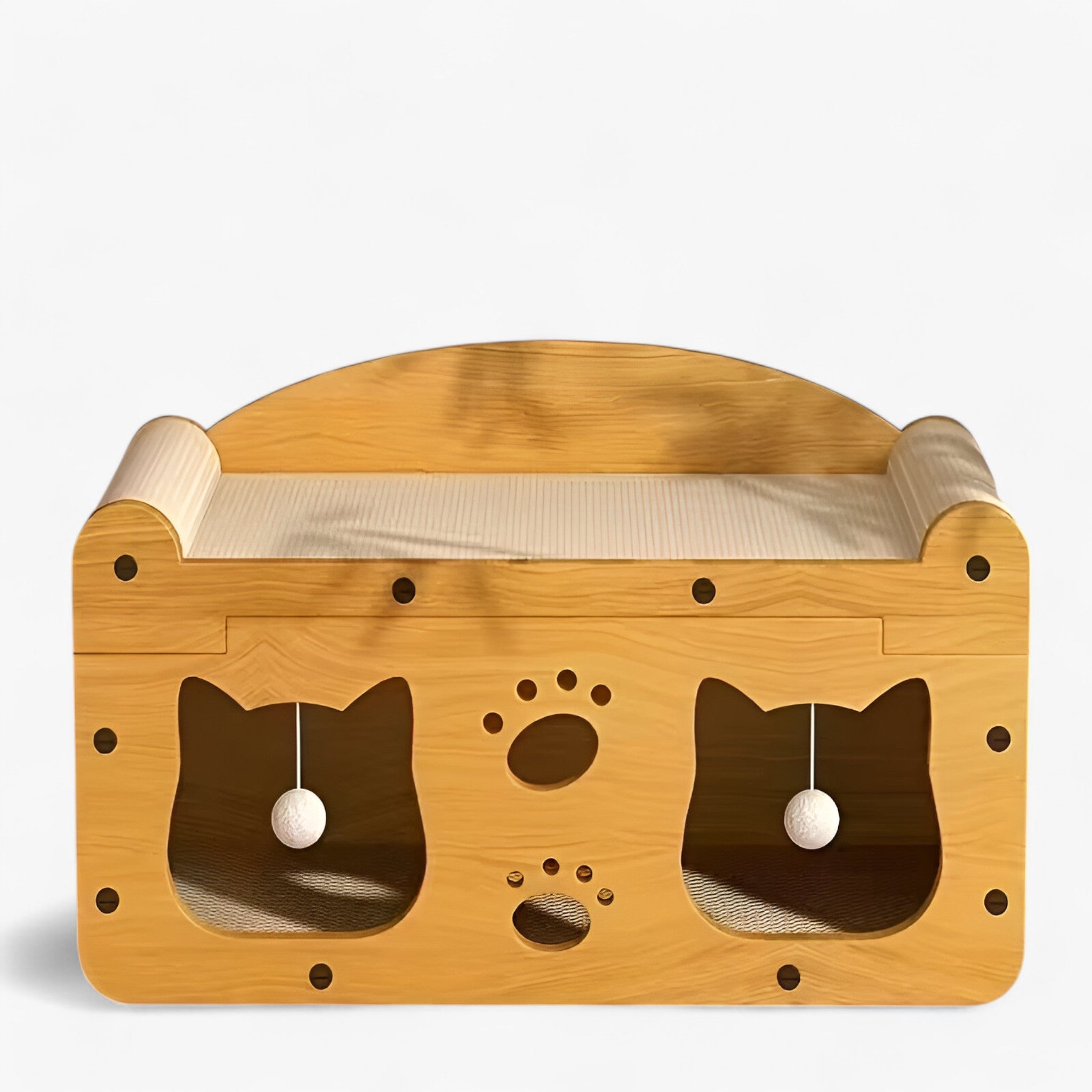 Whisker Wonders | Letto per gatti e graffiatore 2-in-1 - Marrone - - Concept Palermo