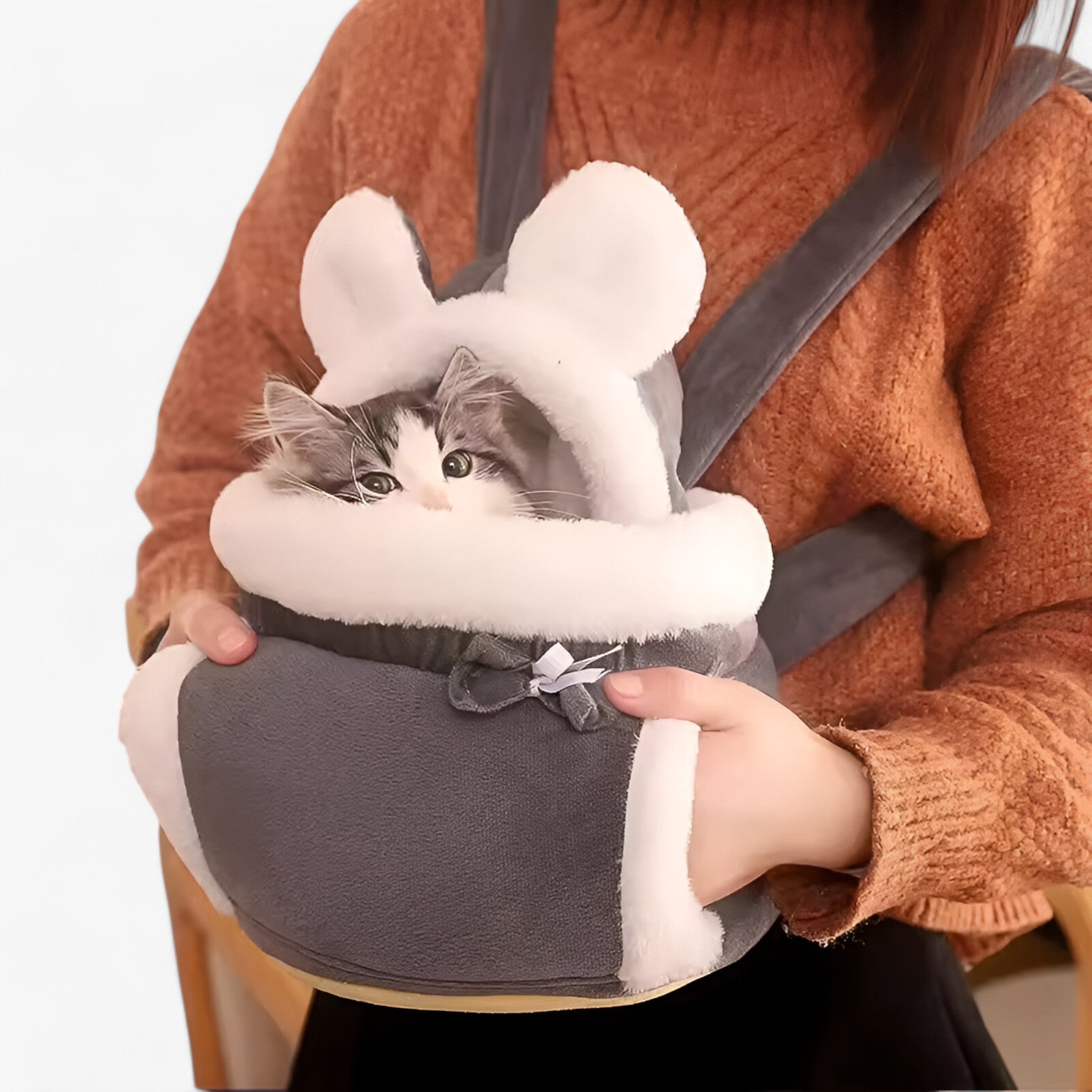 CozyPet | Borsa per Animali in Peluche Caldo - Confortevole e Sicura per Viaggiare - - - Concept Palermo