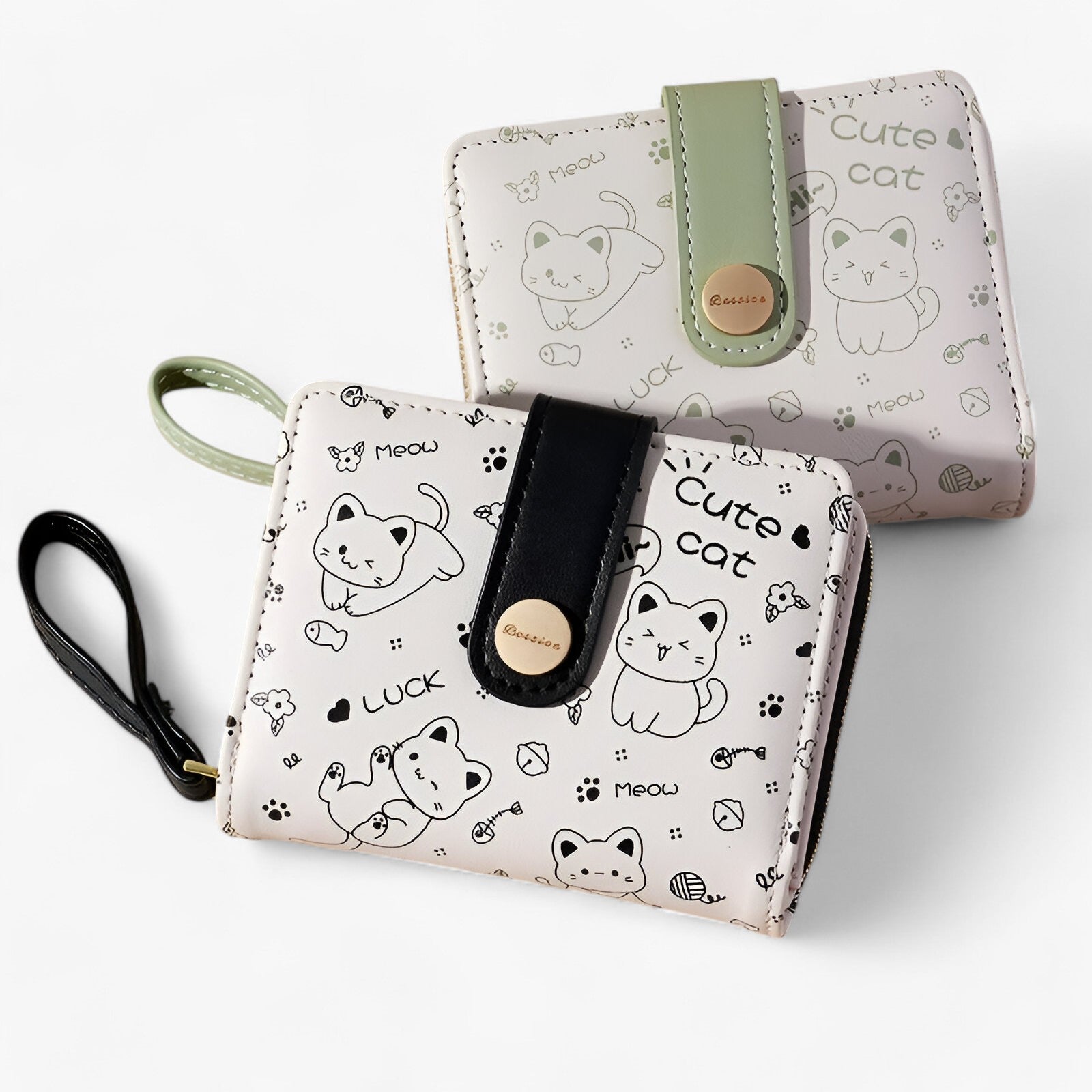 Cassandra | Portafoglio Donna con Gattine - Compatto e Multifunzionale - - wallet womens wallet - Concept Palermo