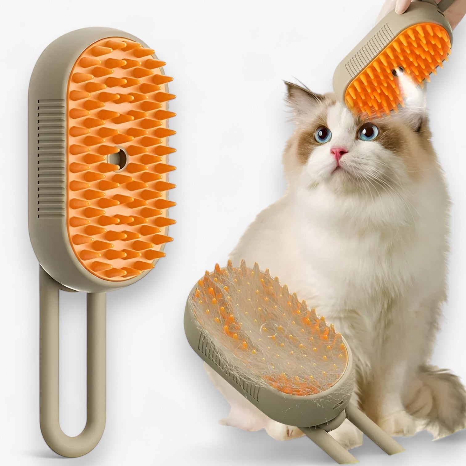 Euna | Spazzola Elettrica per Vapore e Massaggio per Animali Domestici - - pet pet accessories PET SUPPLIES - Concept Palermo