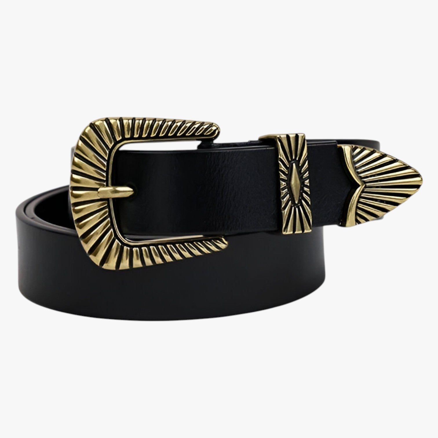 Veronica | Cintura western in pelle per jeans - nero A - Belts waist belt for women Womens belt - Concept Palermo
