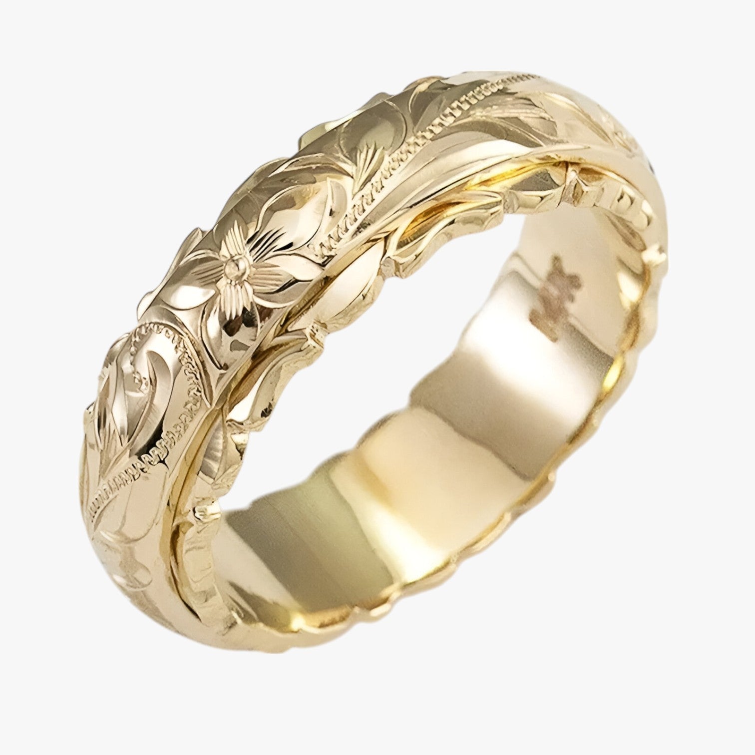 Evangeline | Anello oro 14K con fiore scolpito - BIANCO - Ring Rings women ring womens ring - Concept Palermo