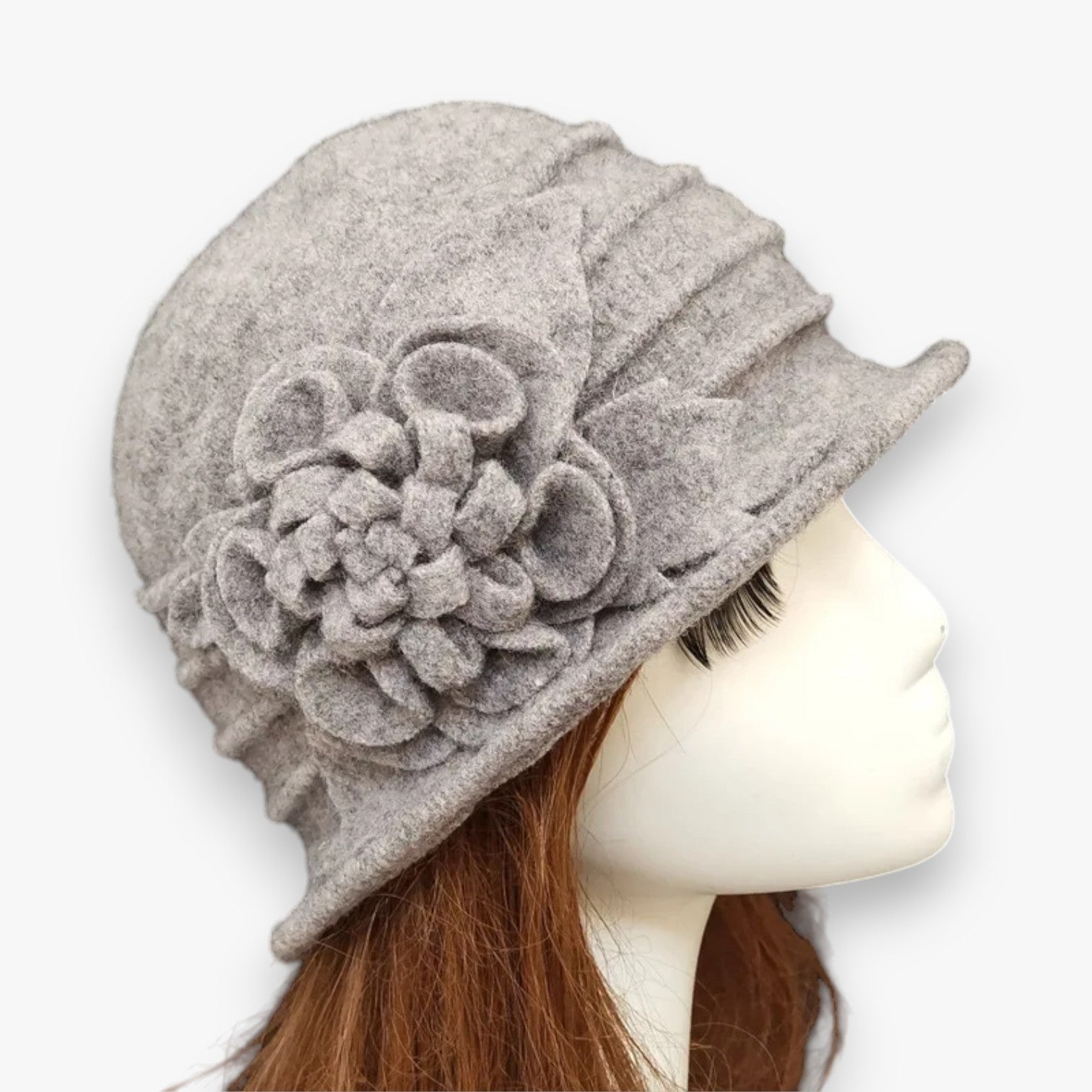Arlett | Cappello Fedora di Lana per Madri – Caldo e Morbido - Grigio 57 - bucket hats hat Hat for girls women hat - Concept Palermo