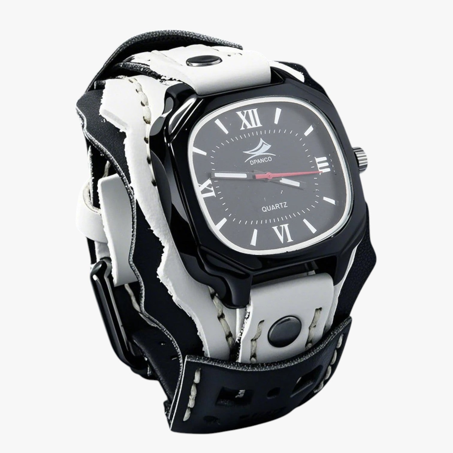 Alden | Orologio da uomo quadrato grande con cinturino in vera pelle - - watch watch for men watches WATCHES FOR MEN - Concept Palermo