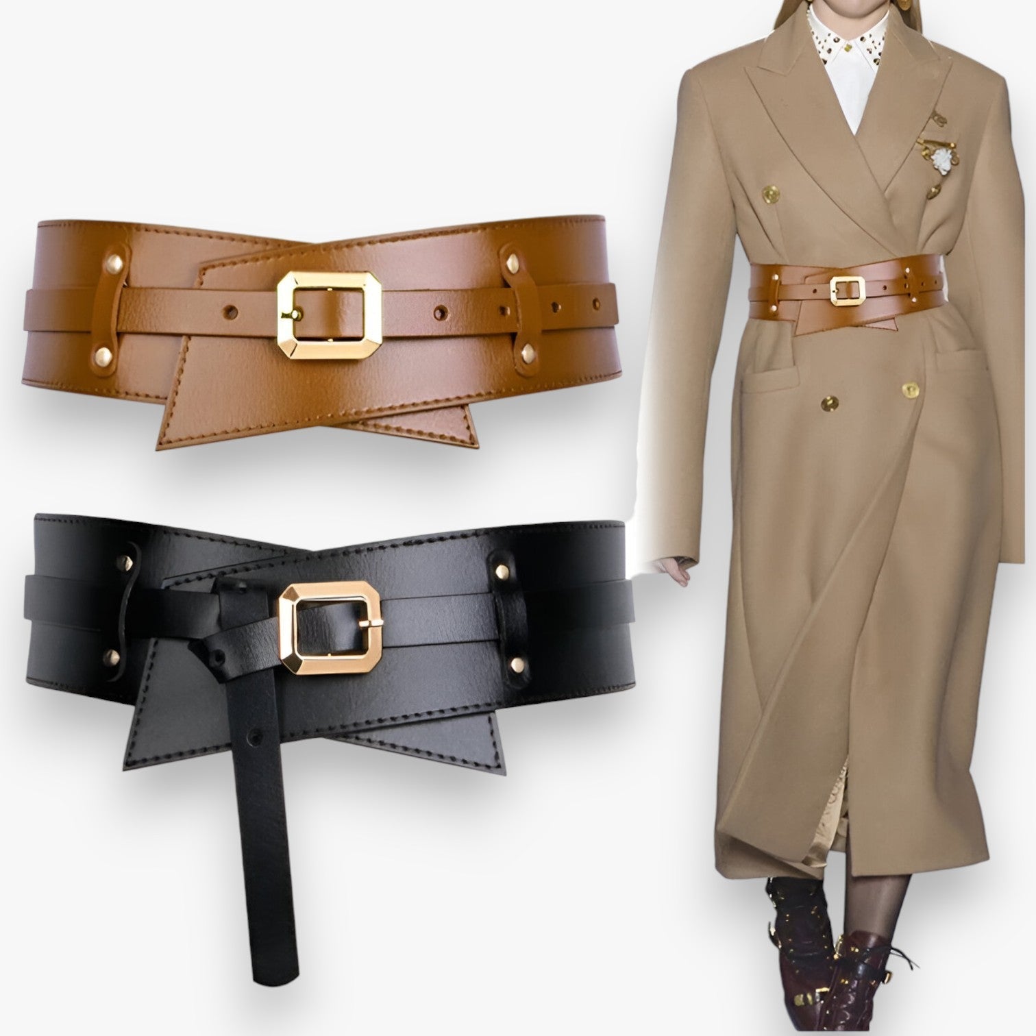 Rosie | Cintura in vera pelle multifunzionale con stile - - belt buckle women Belts waist belt for women - Concept Palermo