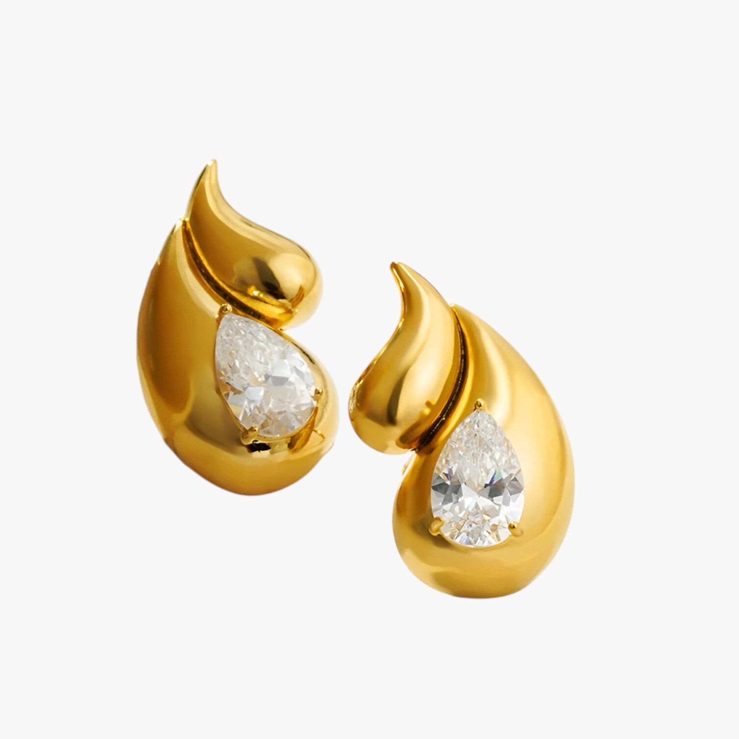 Naomi | Orecchini pendenti dorati leggeri e scintillanti - - EARRINGS Earrings for Women Girls womens earring - Concept Palermo