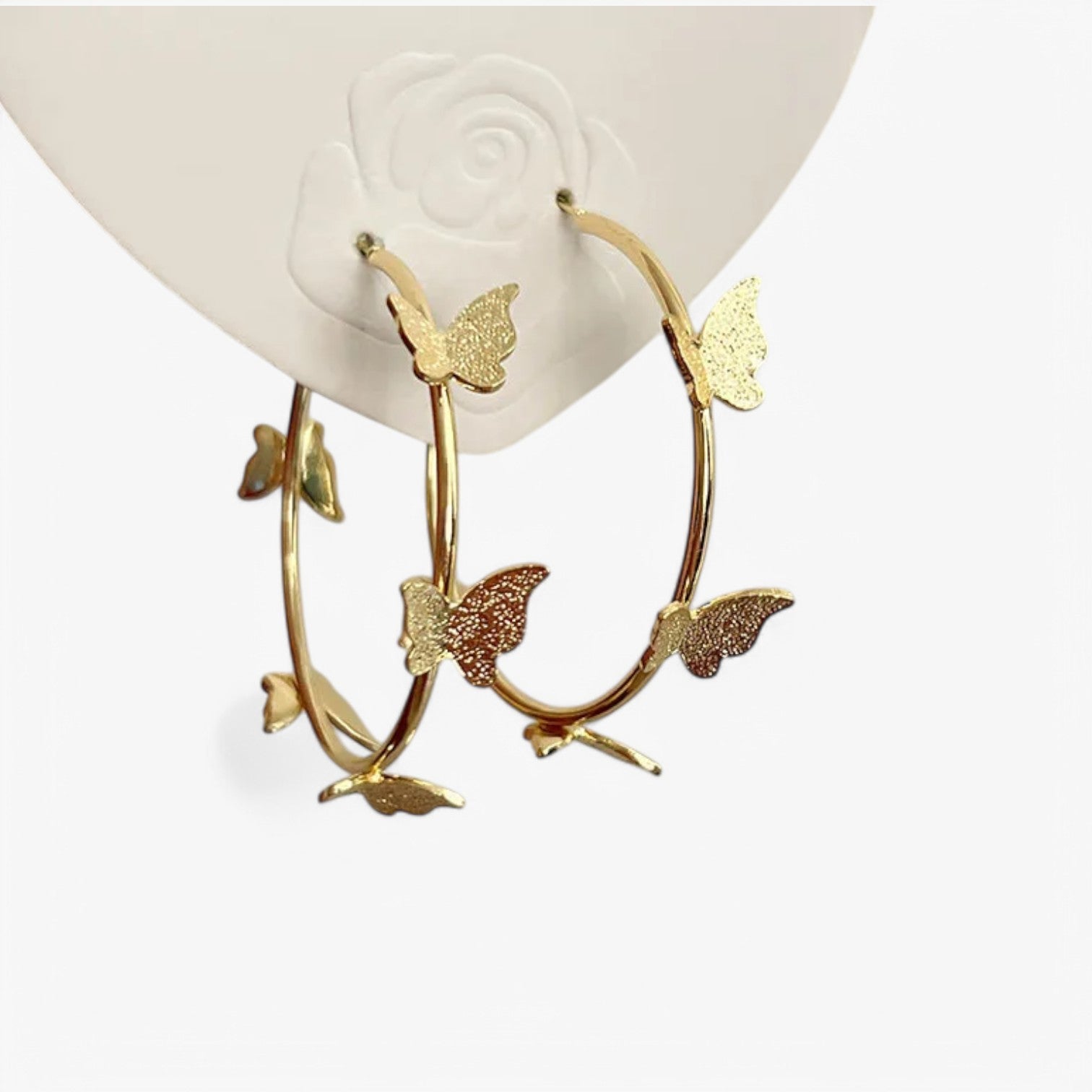 Nancy | Orecchini a cerchio morbidi e trendy – Eleganti, stilosi e leggeri - Oro - Accessories Jewelry womens earring - Concept Palermo