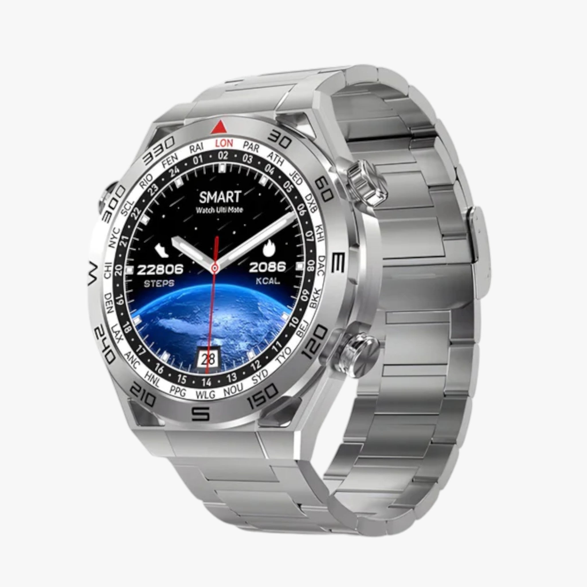 DT Ultra Mate | Smartwatch - GPS e NFC per Uomini con Chiamate Bluetooth e ECG - Metallo argento - Smart Watches watches wistwatches - Concept Palermo