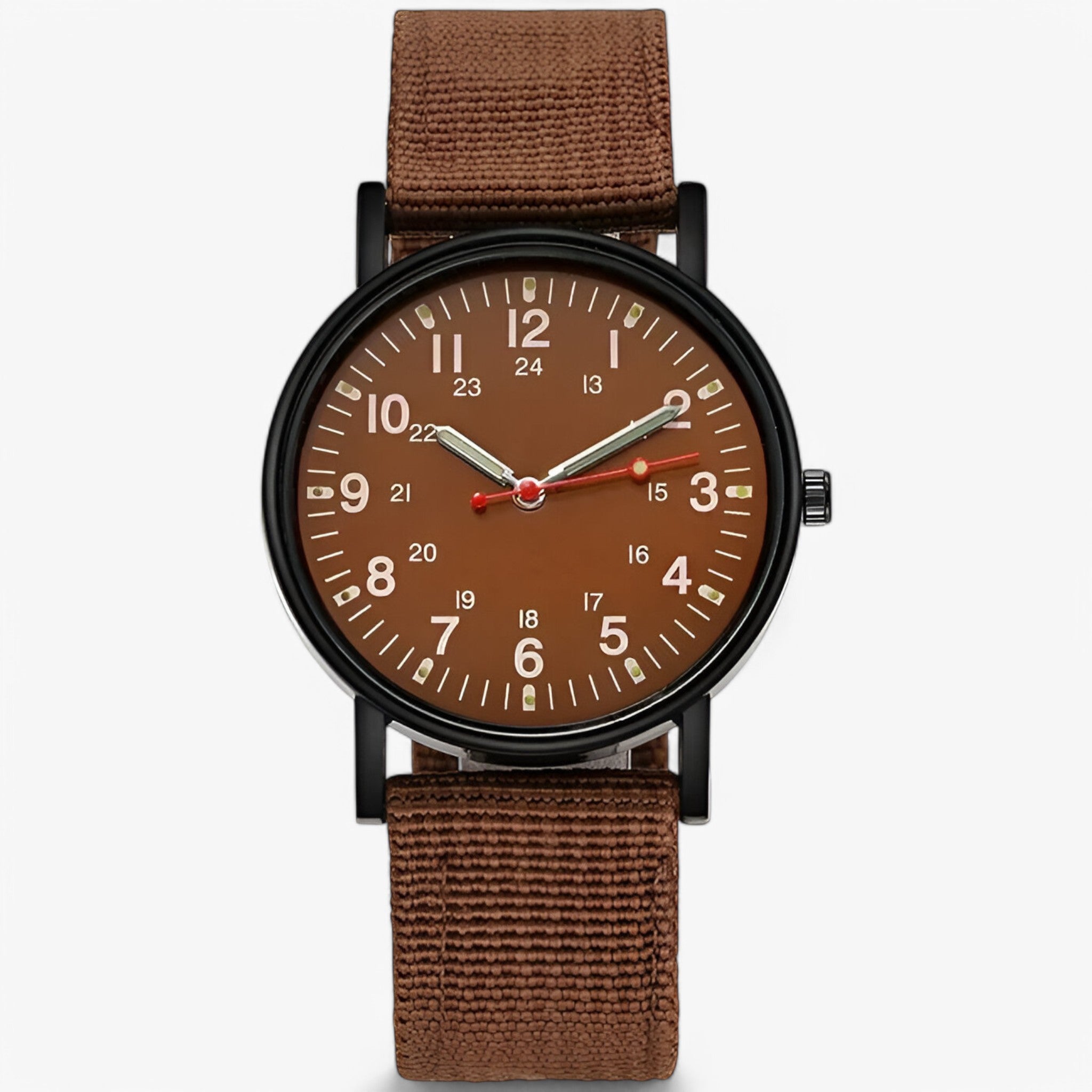 Ettore | Orologio militare sportivo in nylon - Marrone - - Concept Palermo