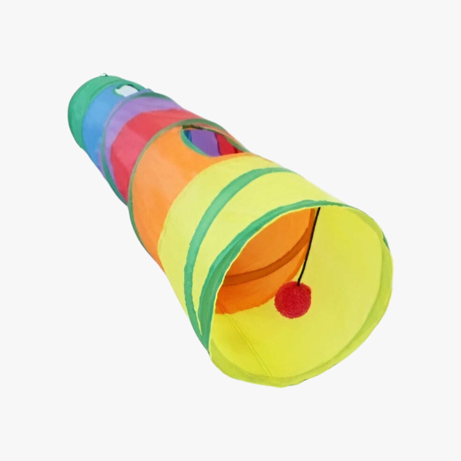 Charlie | Tunnel Interattivo a T/Y per Gatti – Pieghevole, Divertente e Salvaspazio - Lungo Cammino Arcobaleno - Pets toys - Concept Palermo