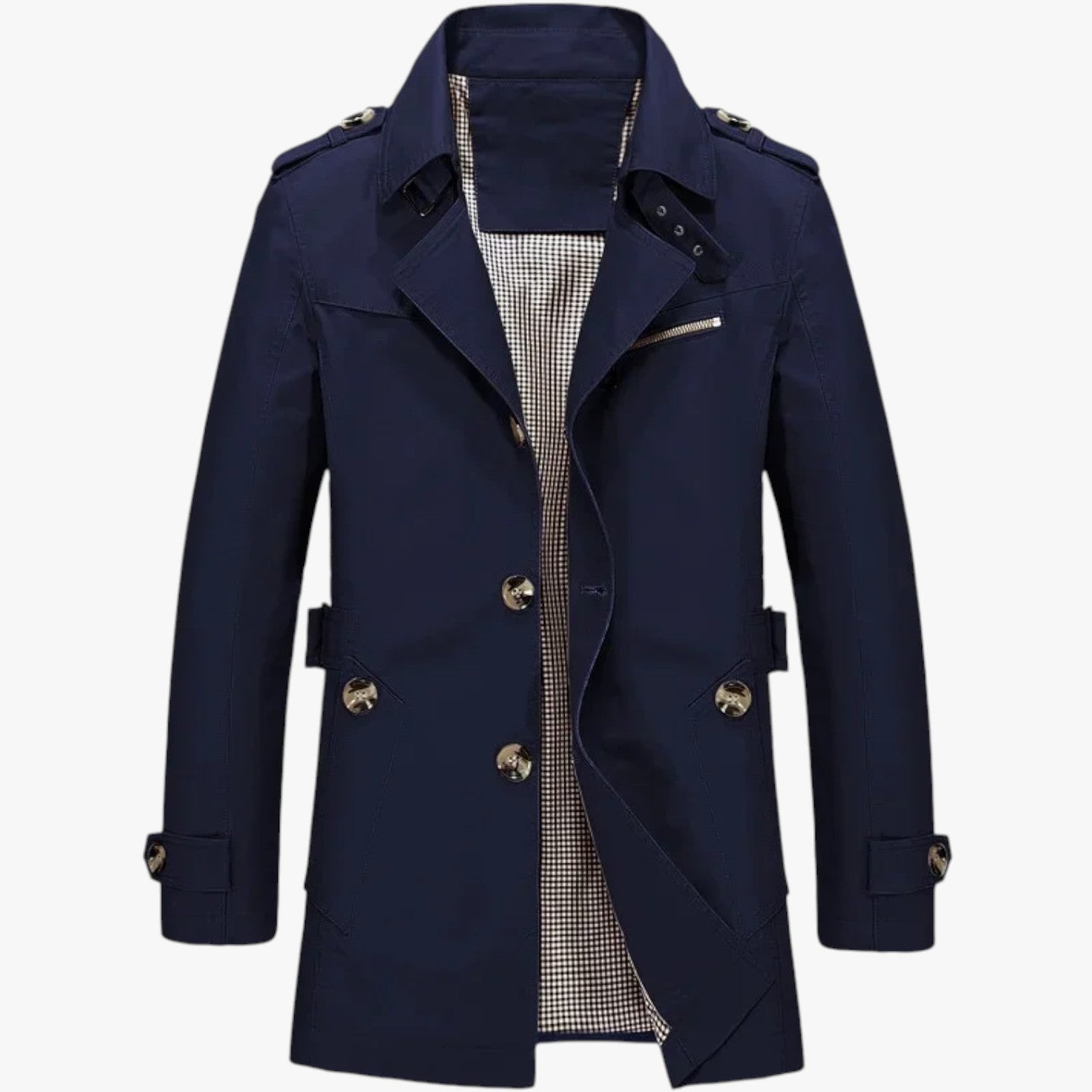 Henry | Giacca lunga da uomo - Stile casual e protezione per la mezza stagione - Blu - coat men coats Jackets & Coats - Concept Palermo