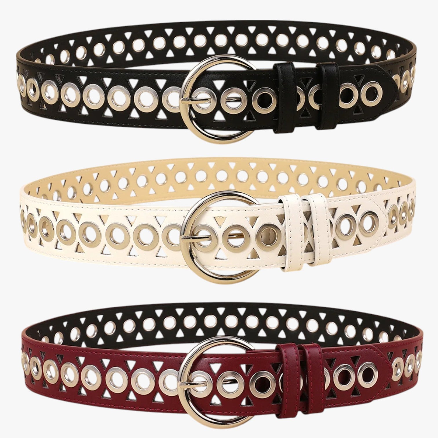Emelia | Fascia vita punk in pelle Y2K con fibbia a spillo - - Belts waist belt for women Womens belt - Concept Palermo