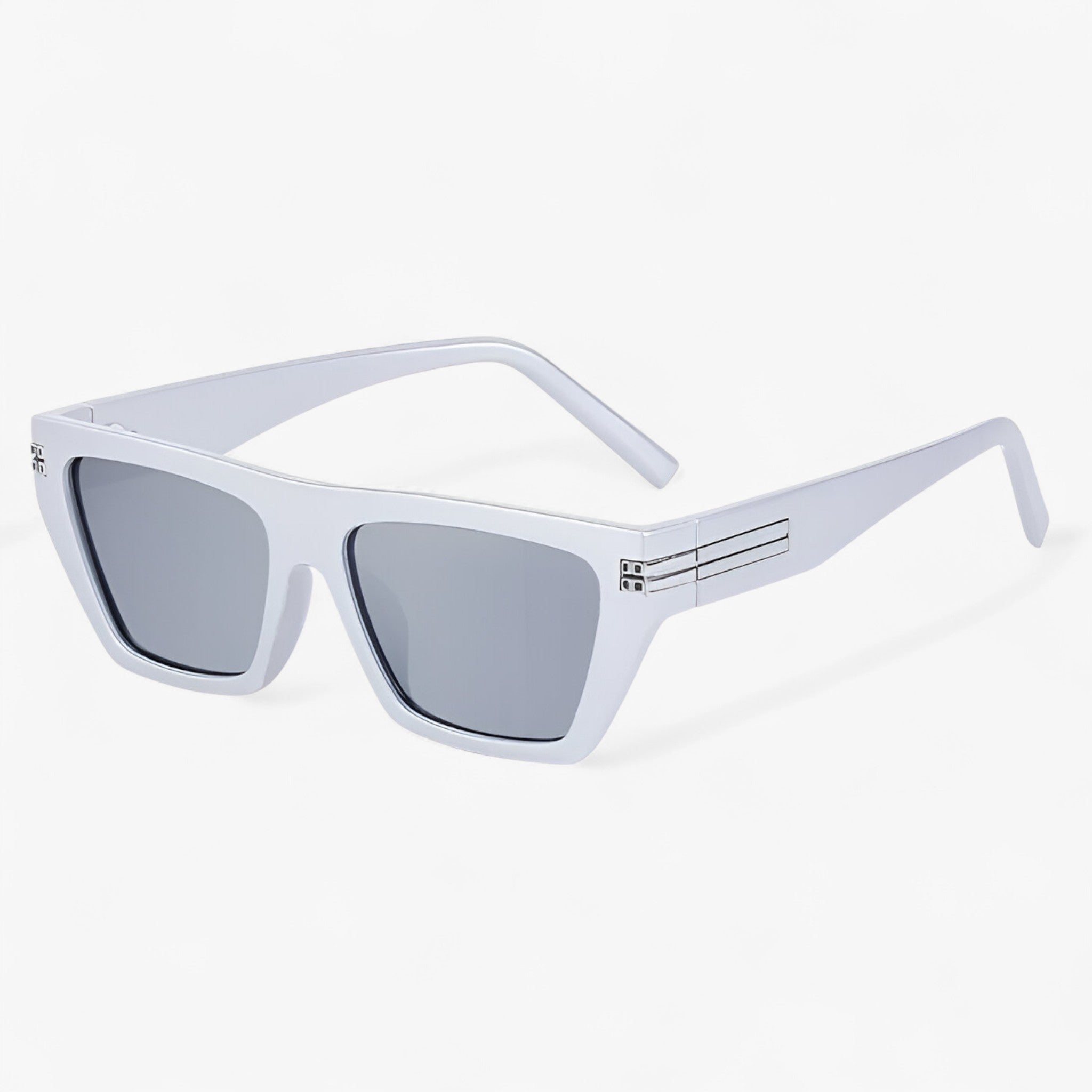 Diego | Occhiali da sole quadrati classici per ciclismo e lifestyle - argento chiaro - Fashion Sunglasses men sunglasses polarized mens sunglasses Polarized man sunglasses Sunglasses sunglasses polarized men - Concept Palermo