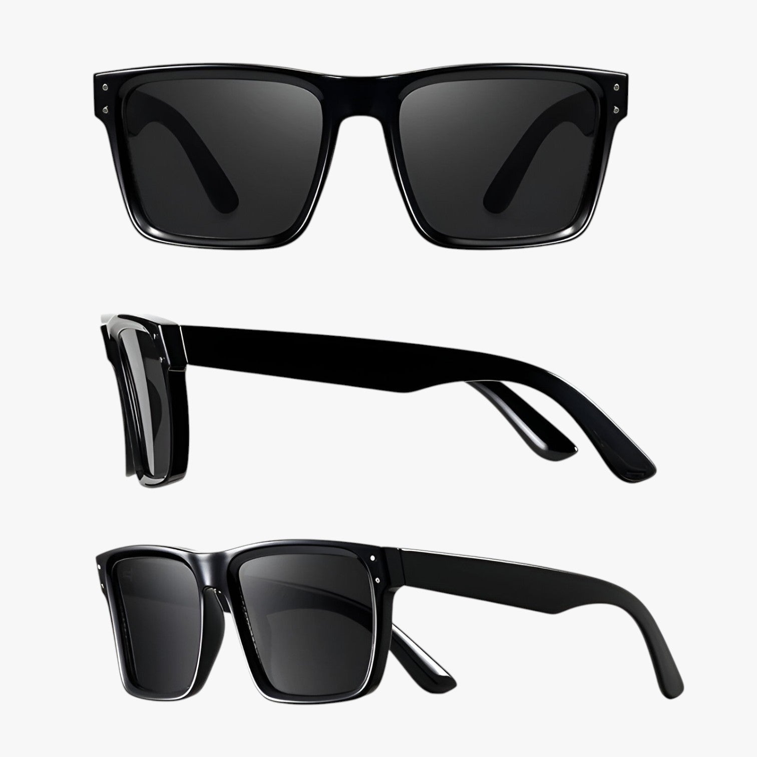 Jameson | Occhiali da sole oversize quadrati da guida – Protezione UV antiriflesso - - Polarized man sunglasses sun glasses sunglasses polarized men - Concept Palermo