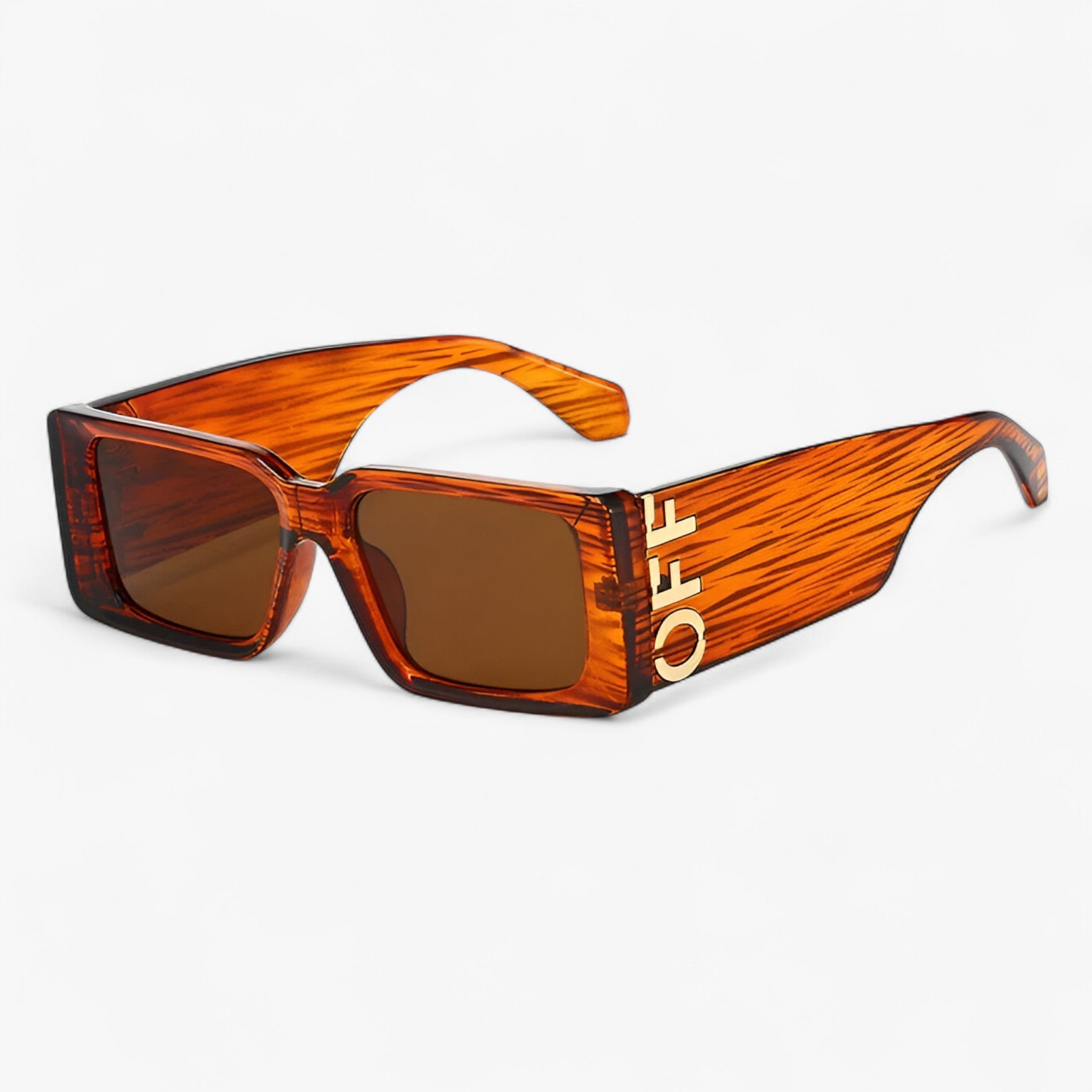 Arielle | Occhiali da sole retrò con montatura quadrata e gambe larghe - Grano Marrone NO box - men sunglasses polarized mens sunglasses Polarized man sunglasses Sunglasses sunglasses polarized men - Concept Palermo