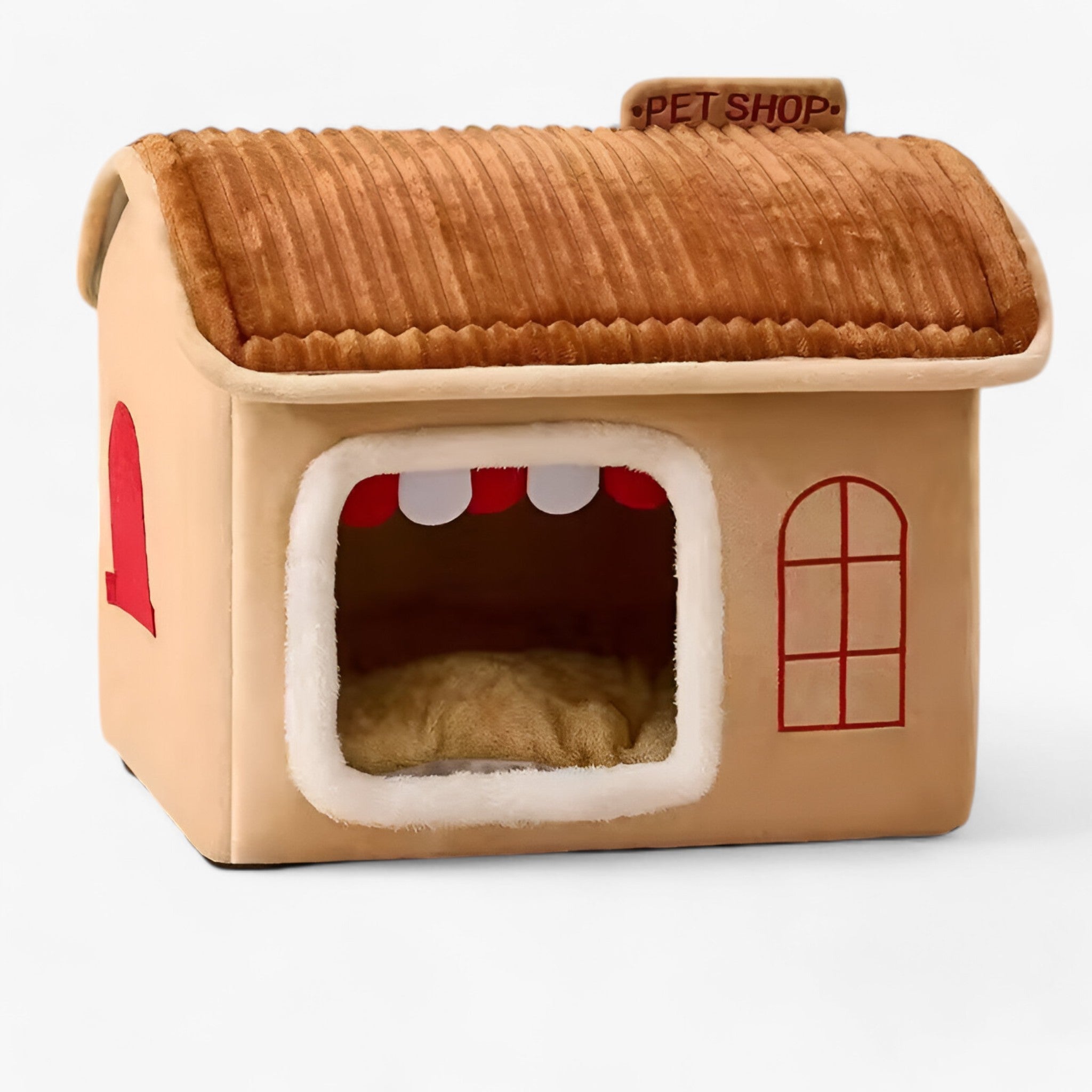 Nala | Casa per Gatti Pieghevole – Nido Confortevole, Caldo e Lavabile - Khaki - - Concept Palermo