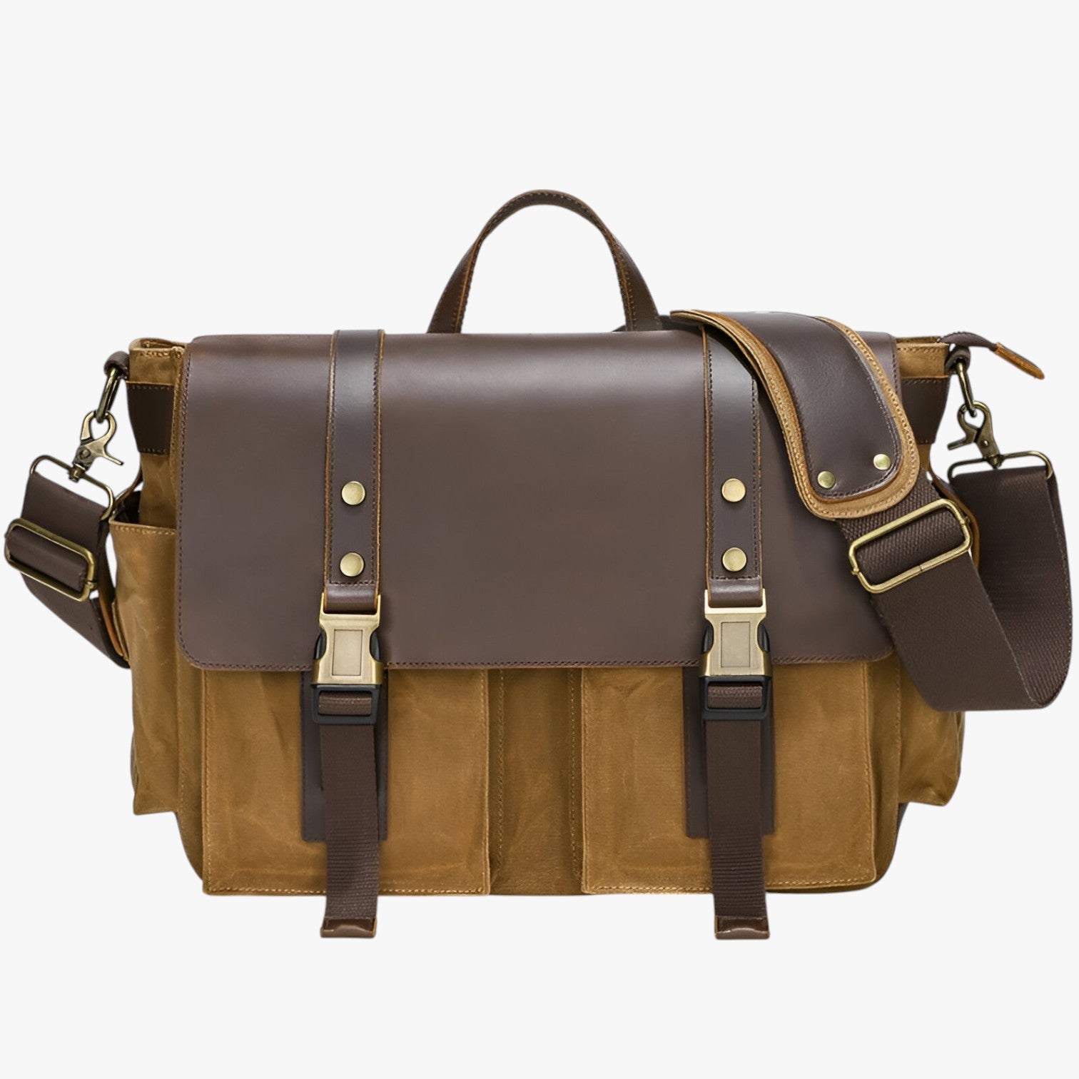 Israel | Borsa Messenger in Pelle Vintage - Giallo - Bags men bag mens bag - Concept Palermo