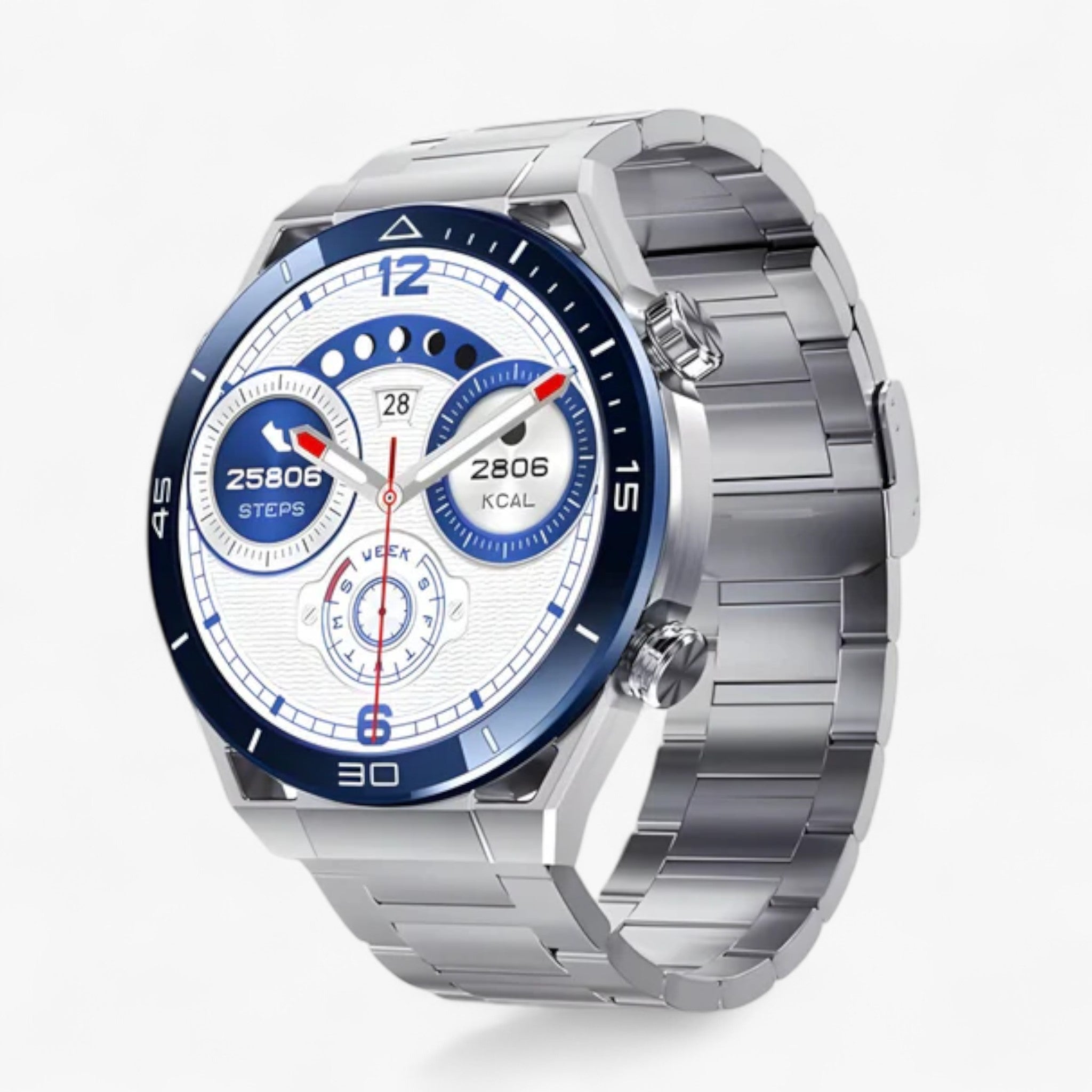 DT Ultra Mate | Smartwatch - GPS e NFC per Uomini con Chiamate Bluetooth e ECG - Metallo argento blu - Smart Watches watches wistwatches - Concept Palermo