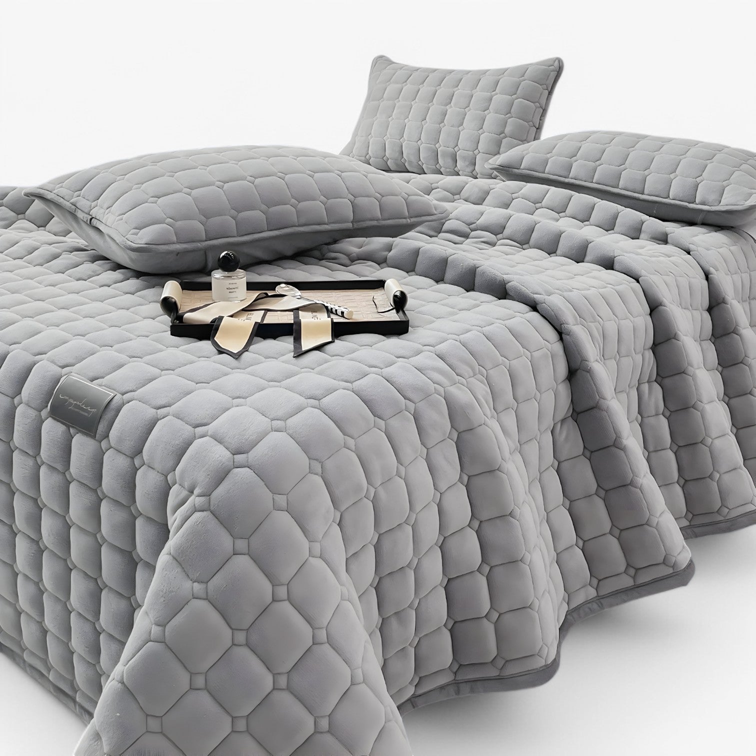 Perla | Lussuoso copripiumino in morbido velluto per comfort e lusso - - bedroom Home - Concept Palermo