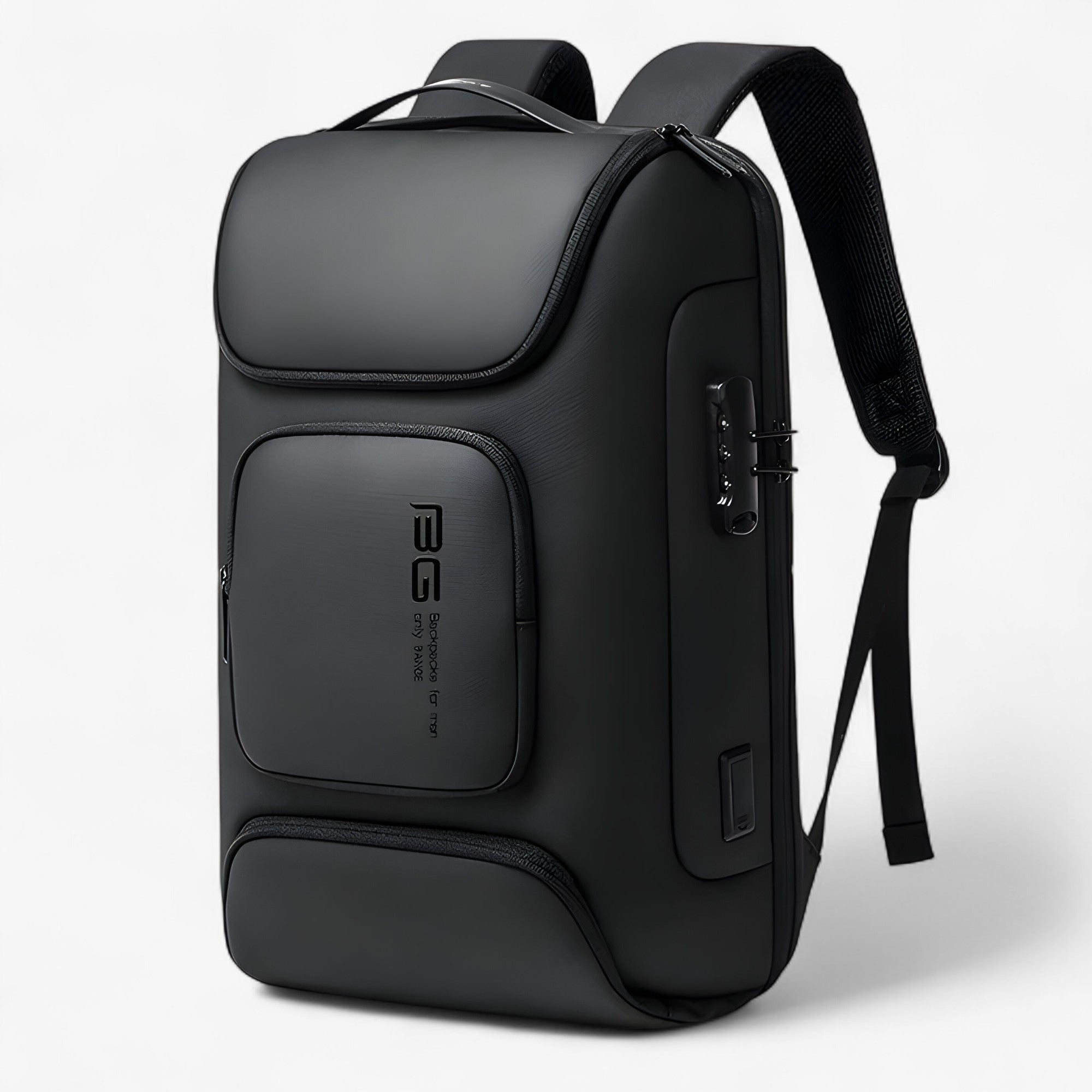 Luca | Zaino resistente all’acqua con porta USB - Nero 47 x 30 x 16cm - Backpacks - Concept Palermo