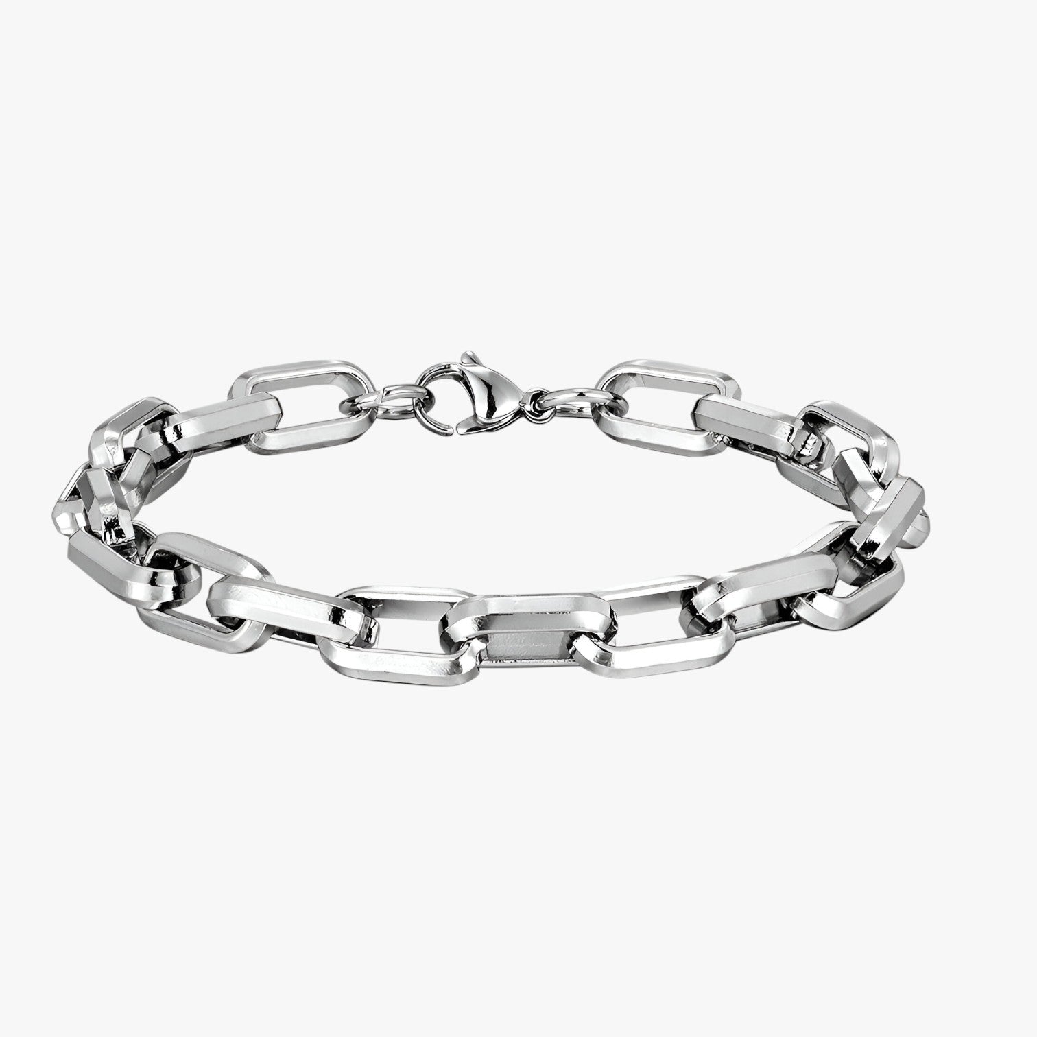 Francisco | Stile robusto e look potente – Il bracciale che si fa notare - Argento - BRACELET mens accessory mens bracelet - Concept Palermo