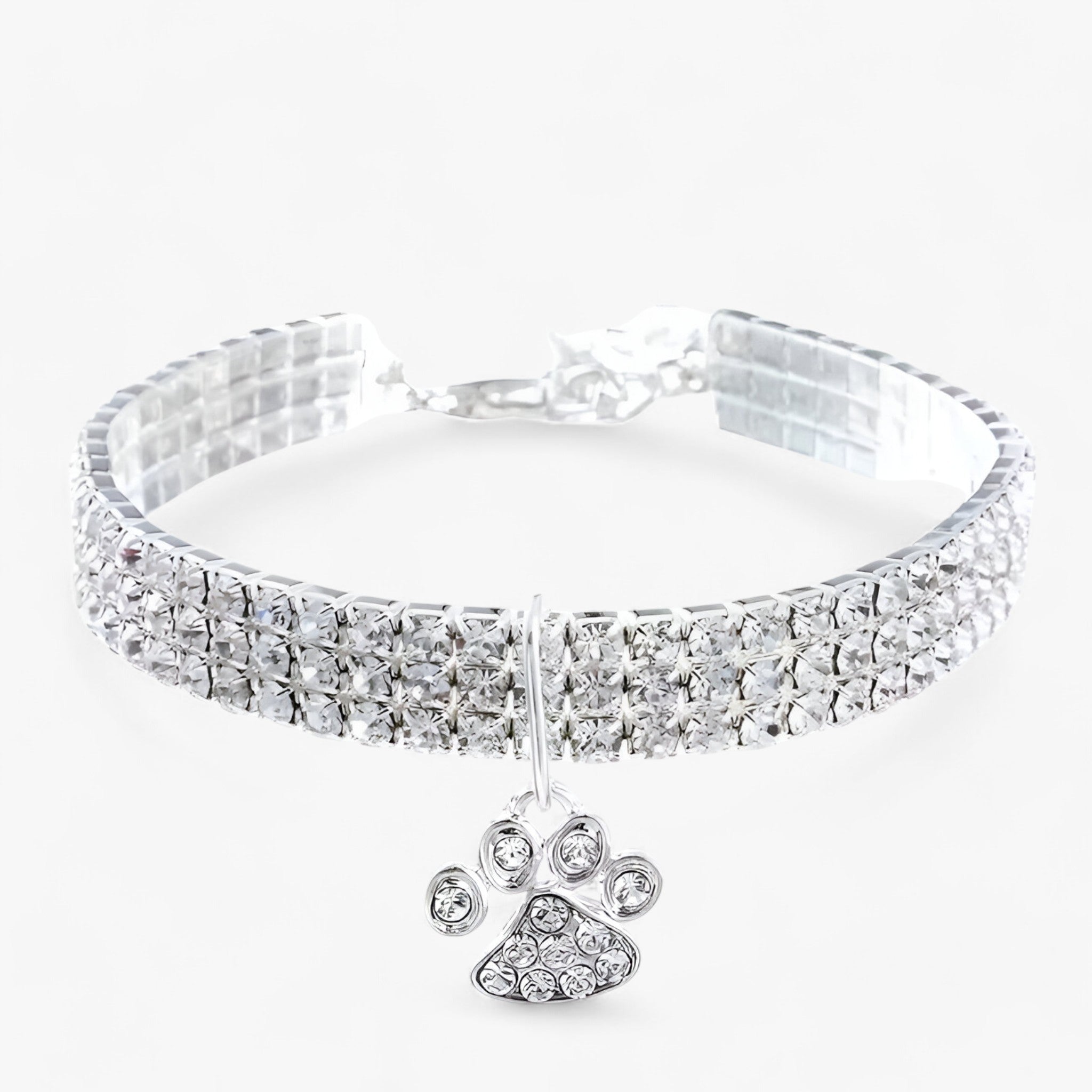 Luna | Collana di cristallo di lusso con pendant in diamante - Bianco - - Concept Palermo