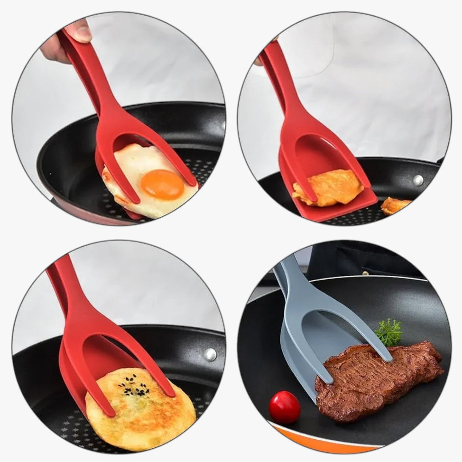 Carson | Spatola-pinza in silicone 2-in-1 per uova e pesce - - Kitchen Kitchen Essentials kitchen tools - Concept Palermo