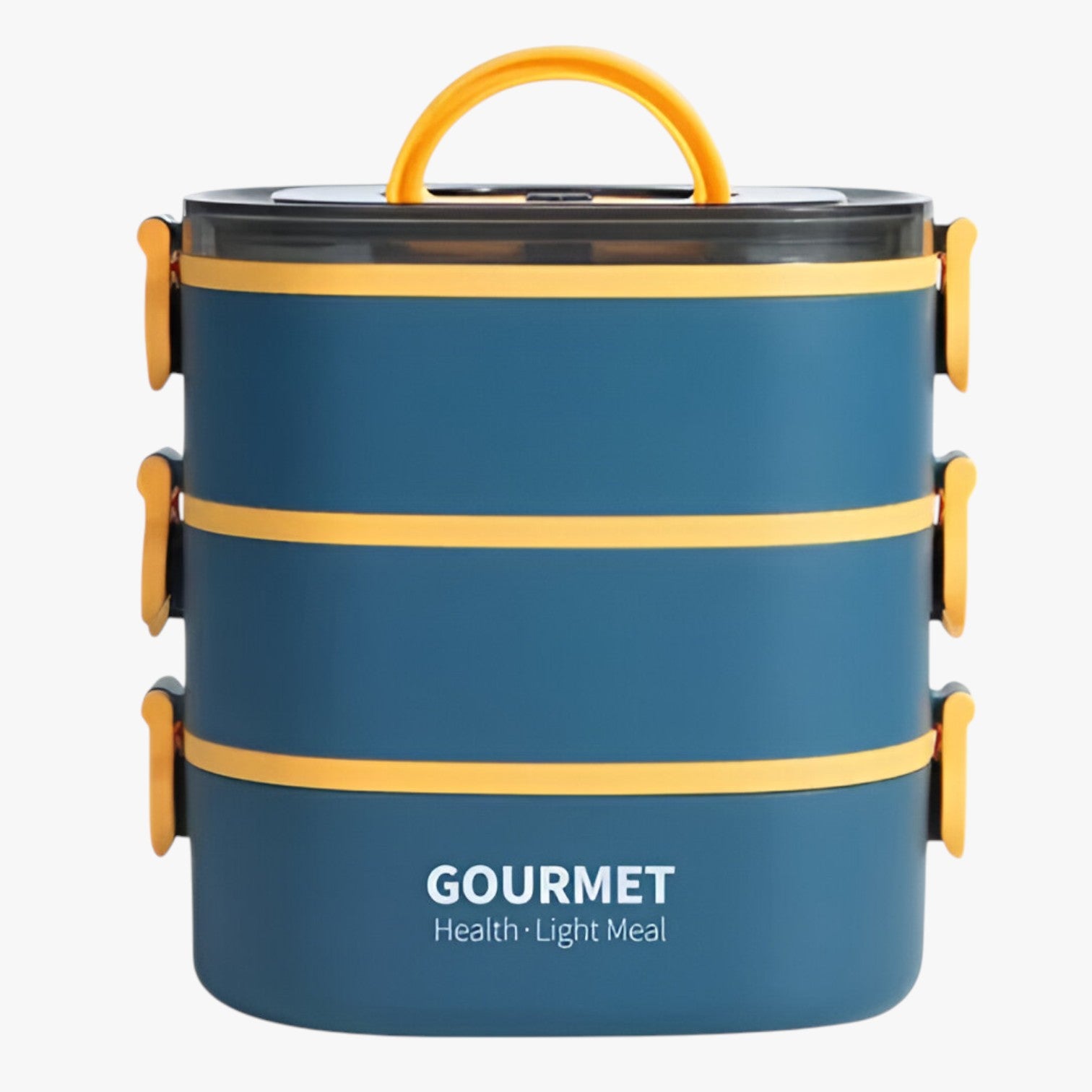Frankie | Scatola Pranzo da 2000ML a Prova di Perdite con 3 Scomparti - Blu 3 2000ml - Kitchen lunch box - Concept Palermo