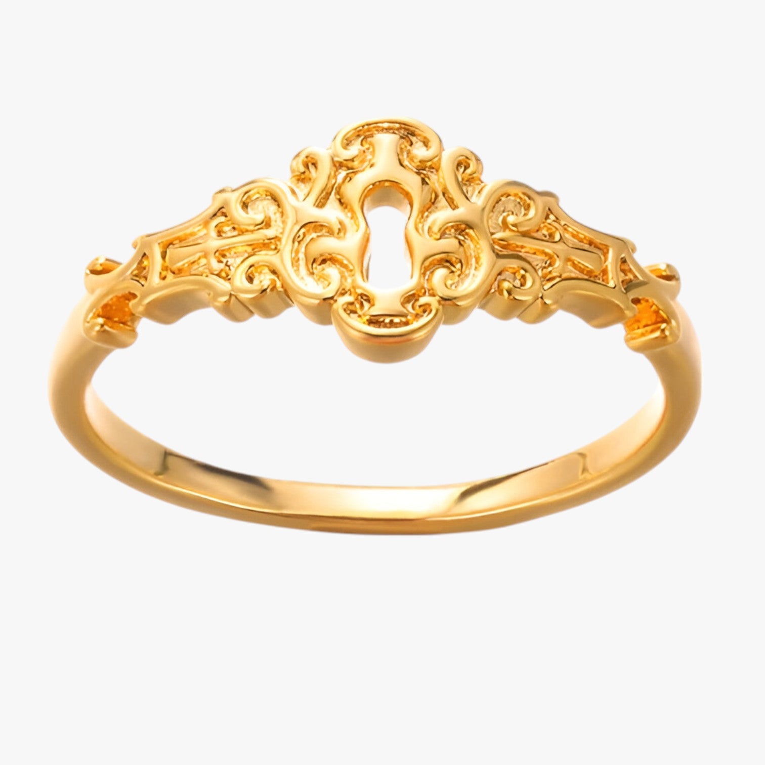 Lia | Anello lucchetto oro impermeabile portafortuna - 7 JZ4915G - Ring Rings women ring womens earring womens ring - Concept Palermo