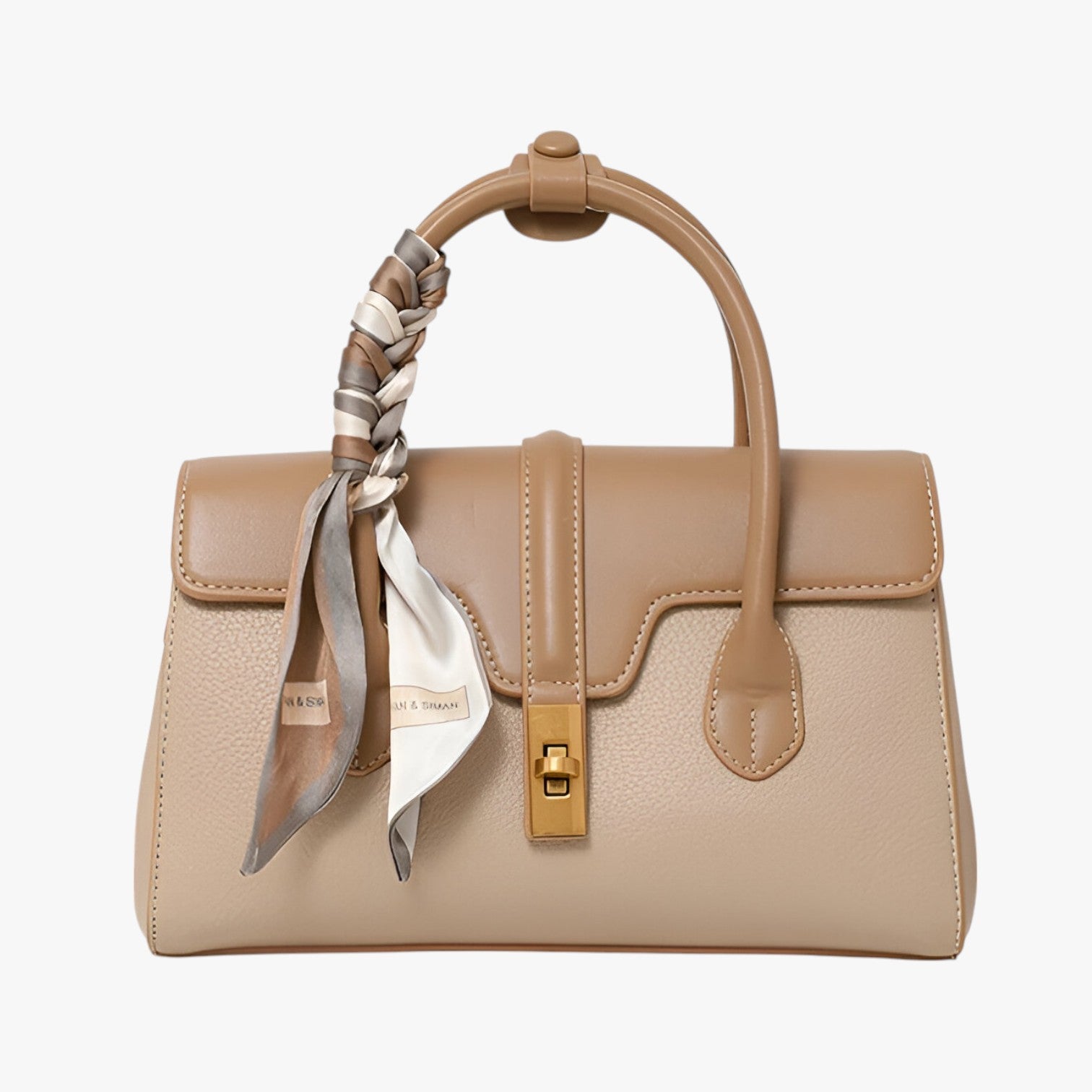 Naomi | Borsa a Spalla Donna in Vera Pelle di Bufalo Eleganza Capiente - Beige (20cm<Max Lunghezza<30cm) - Bags handbags women bags Women's handbags - Concept Palermo