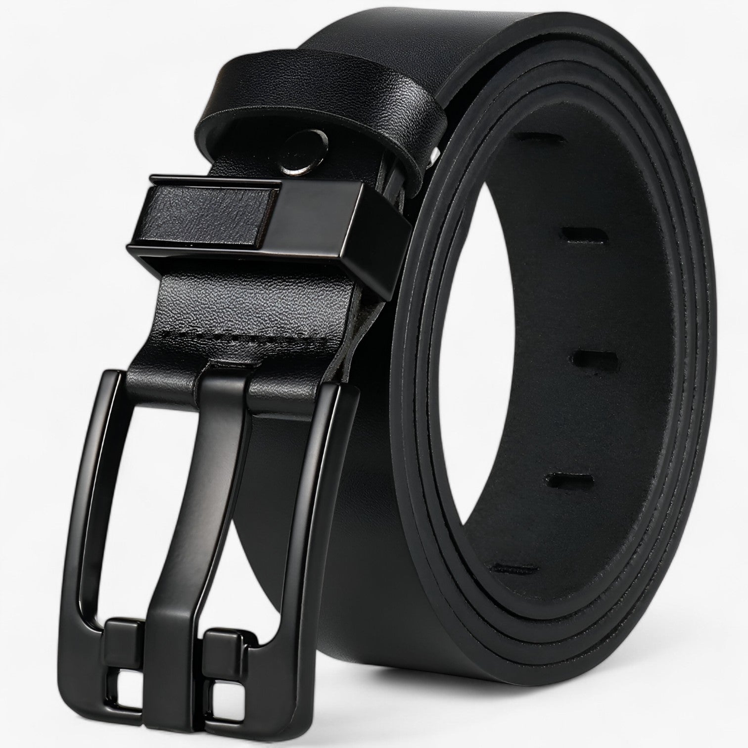 Jaxson | Cintura da Uomo in Pelle di Mucca - Elegante e Sostenibile per Ogni Occasione - - belts mens accessory Mens belt - Concept Palermo