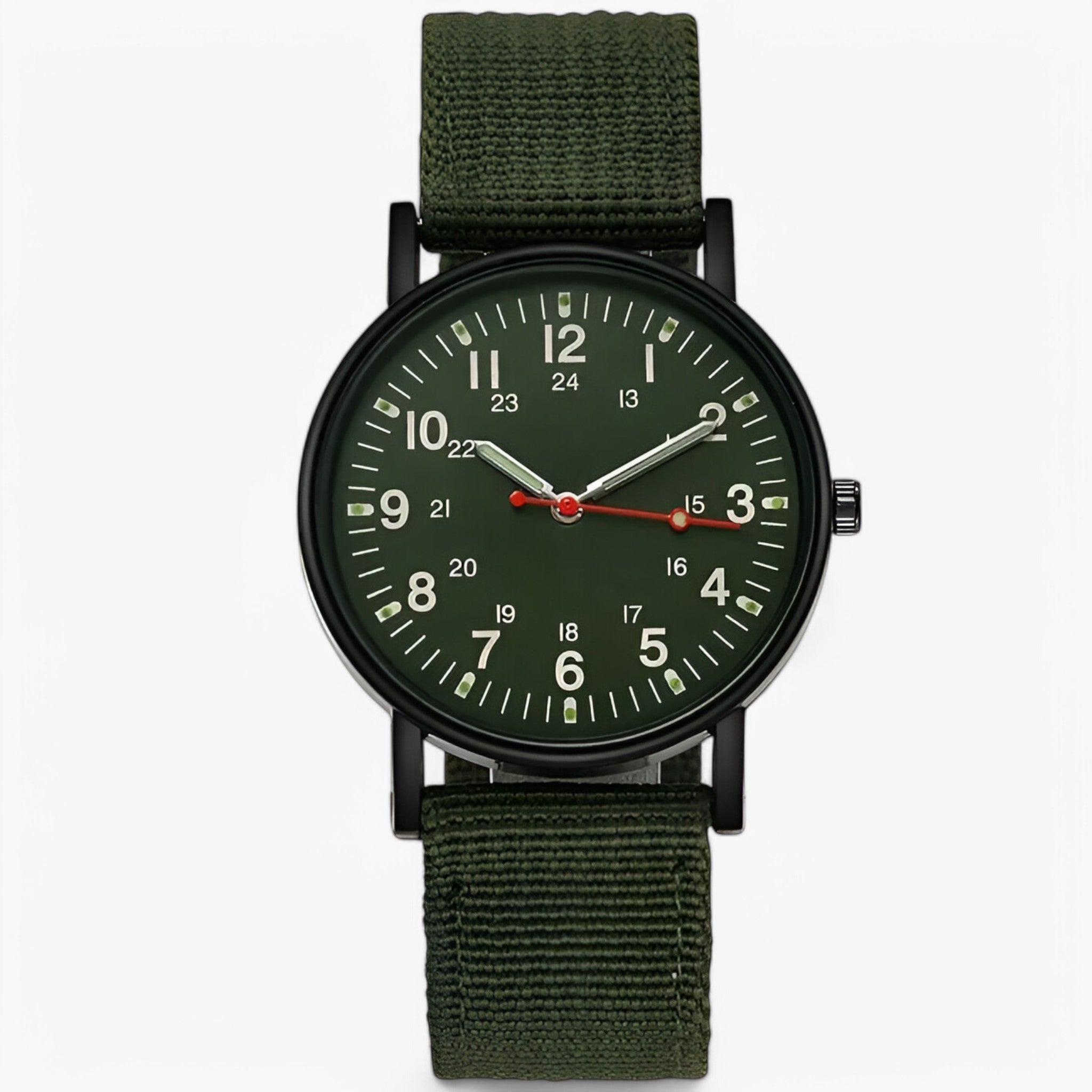 Ettore | Orologio militare sportivo in nylon - verde militare - - Concept Palermo