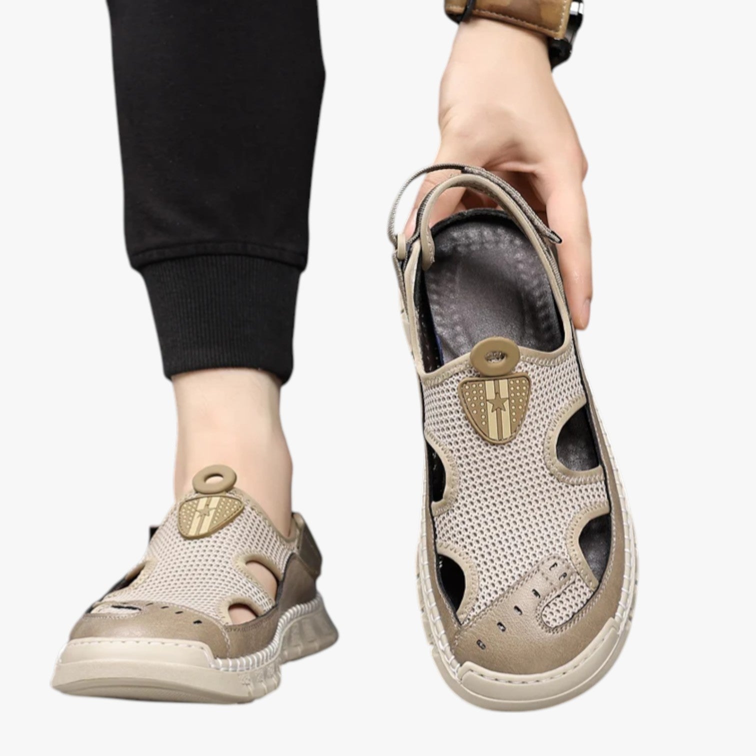 Aaron | Scarpe Estive Uomo Traspiranti, Antiscivolo e Ultra Comode - - breathable sandals casual sandals walking sandals - Concept Palermo