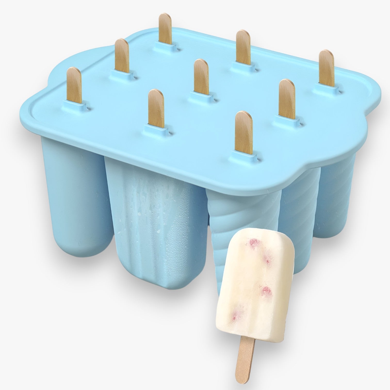 Sunny's | Stampi per Gelato Estivi – Facili Gelati Fai-da-te per Snack Rinfrescanti - 9 grid-blu - Kitchen kitchen accessory kitchen tools - Concept Palermo