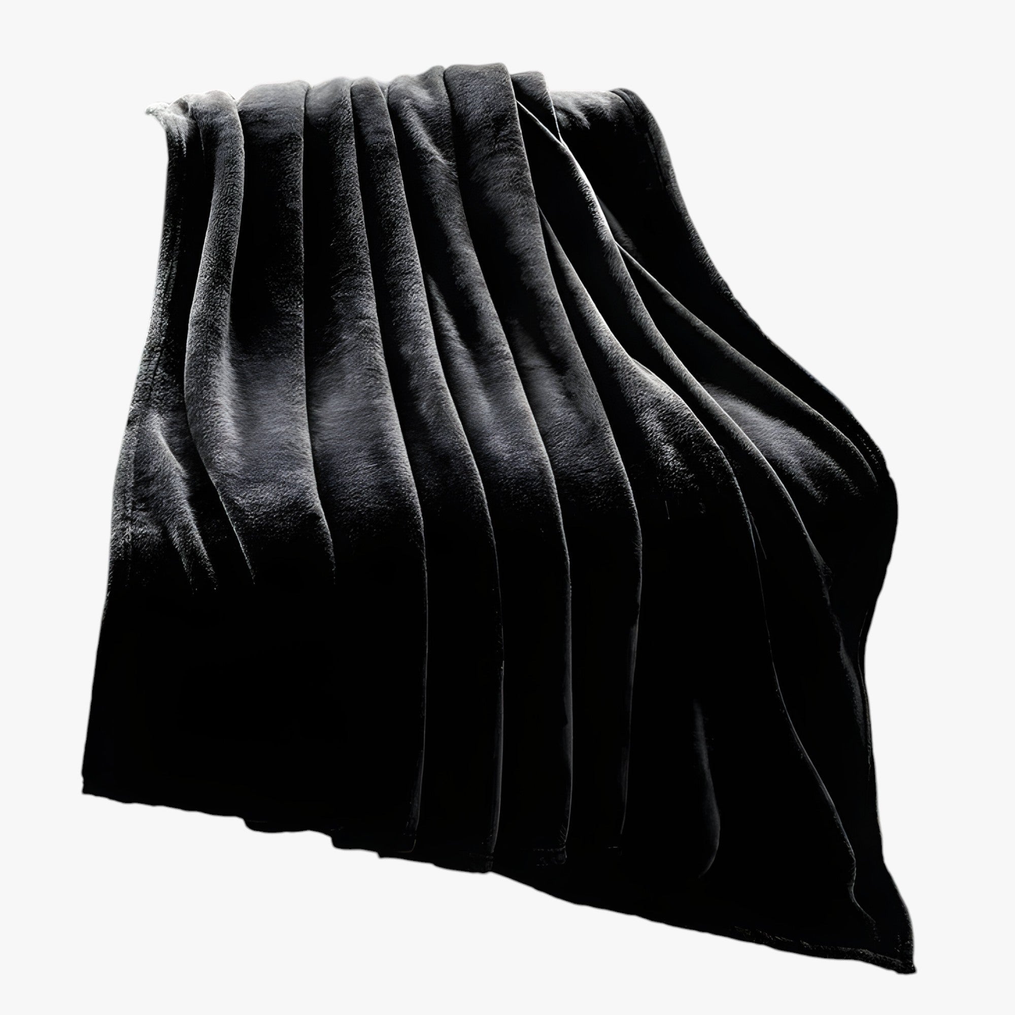 Bucephalus | Morbido plaid in flanella - Calore e comfort - Zwart - Blankets - Concept Palermo