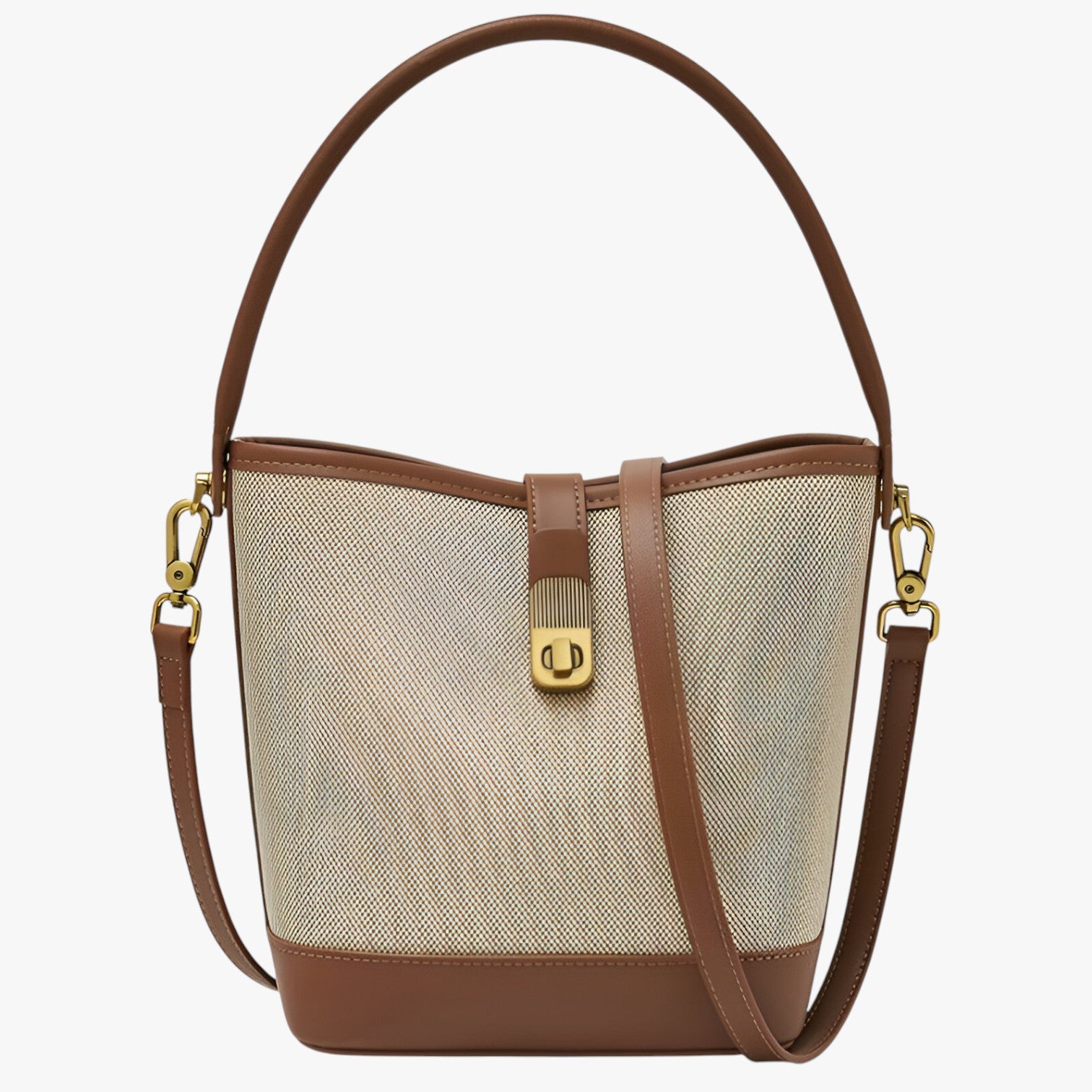 Dylan | Elegante mini borsa a tracolla a secchiello - marrone Federazione Russa - bag Bags women bags - Concept Palermo