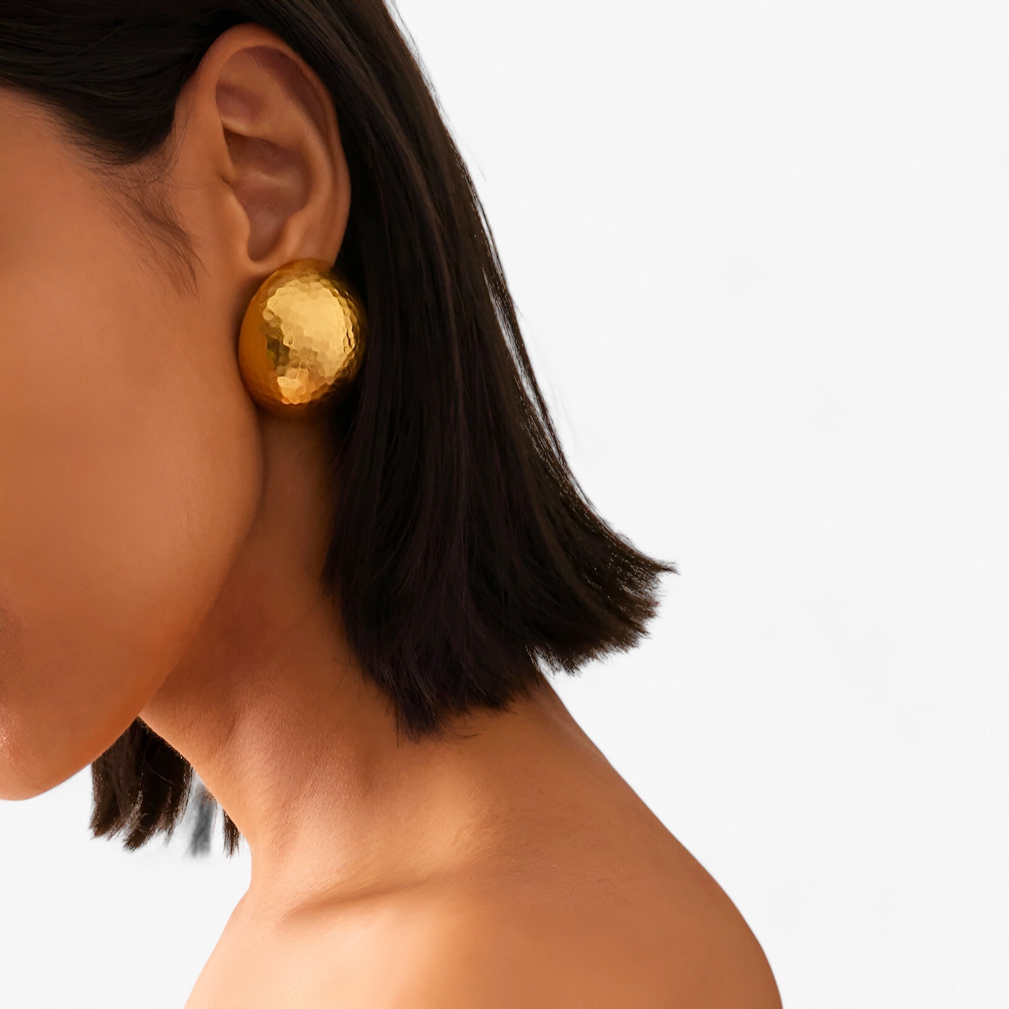 Charisse | Eleganti orecchini in oro a mezza luna - Stile e durata senza tempo - - EARRINGS Earrings for Women Girls New Fashion Earrings - Concept Palermo