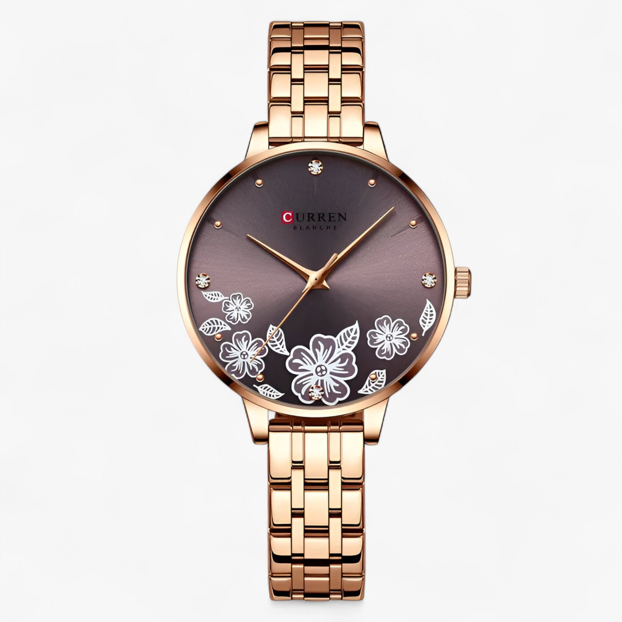 Imogen | Orologio da donna ultrasottile in acciaio inossidabile al quarzo - Caffè - female watch watch for women - Concept Palermo