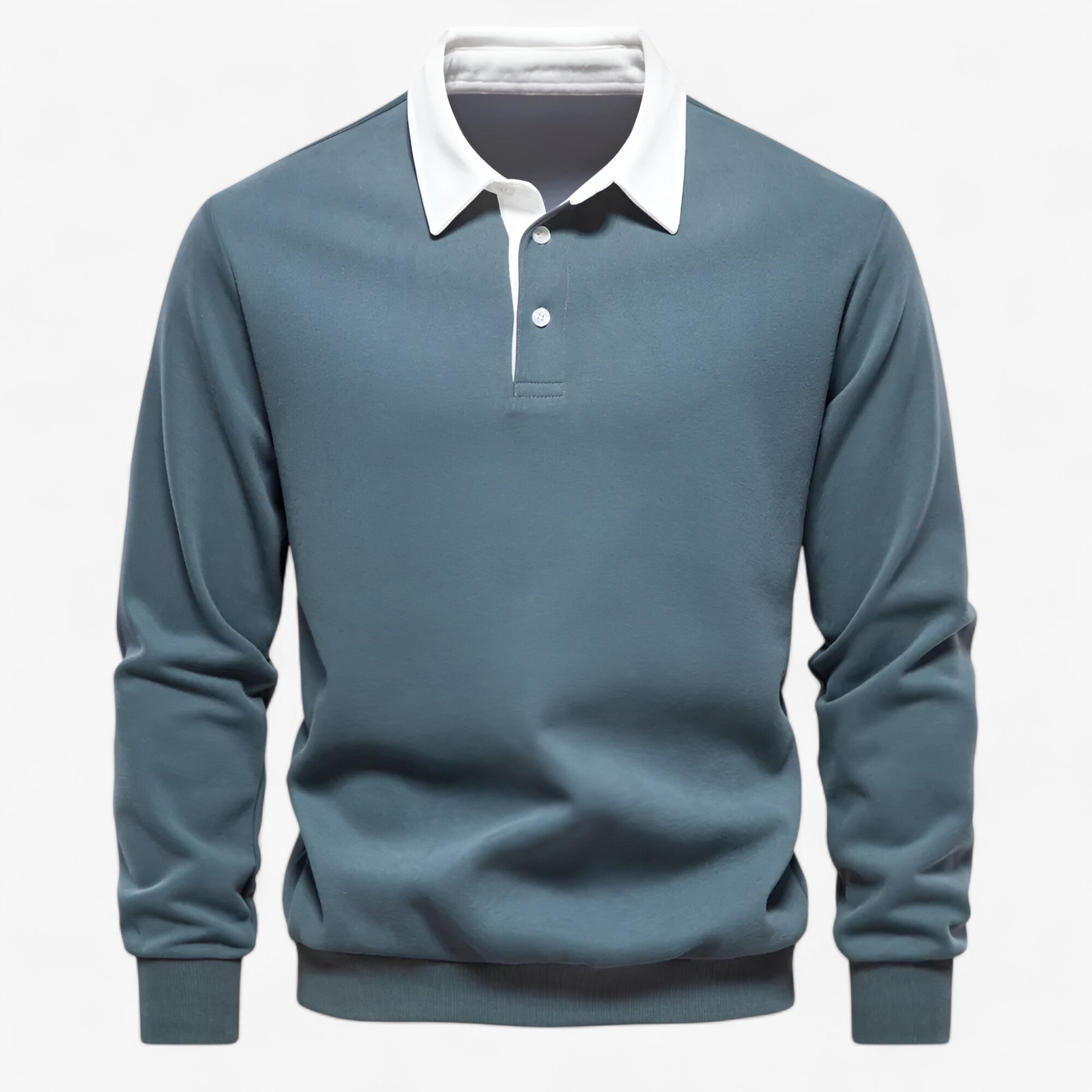 Victor | Polo in Fleece - La Scelta Ideale per Comfort e Calore Incomparabili - Verde - CASUAL COTTON Heren MEN MÄNNER Polyester Pullover & Jacken Tops - Concept Palermo