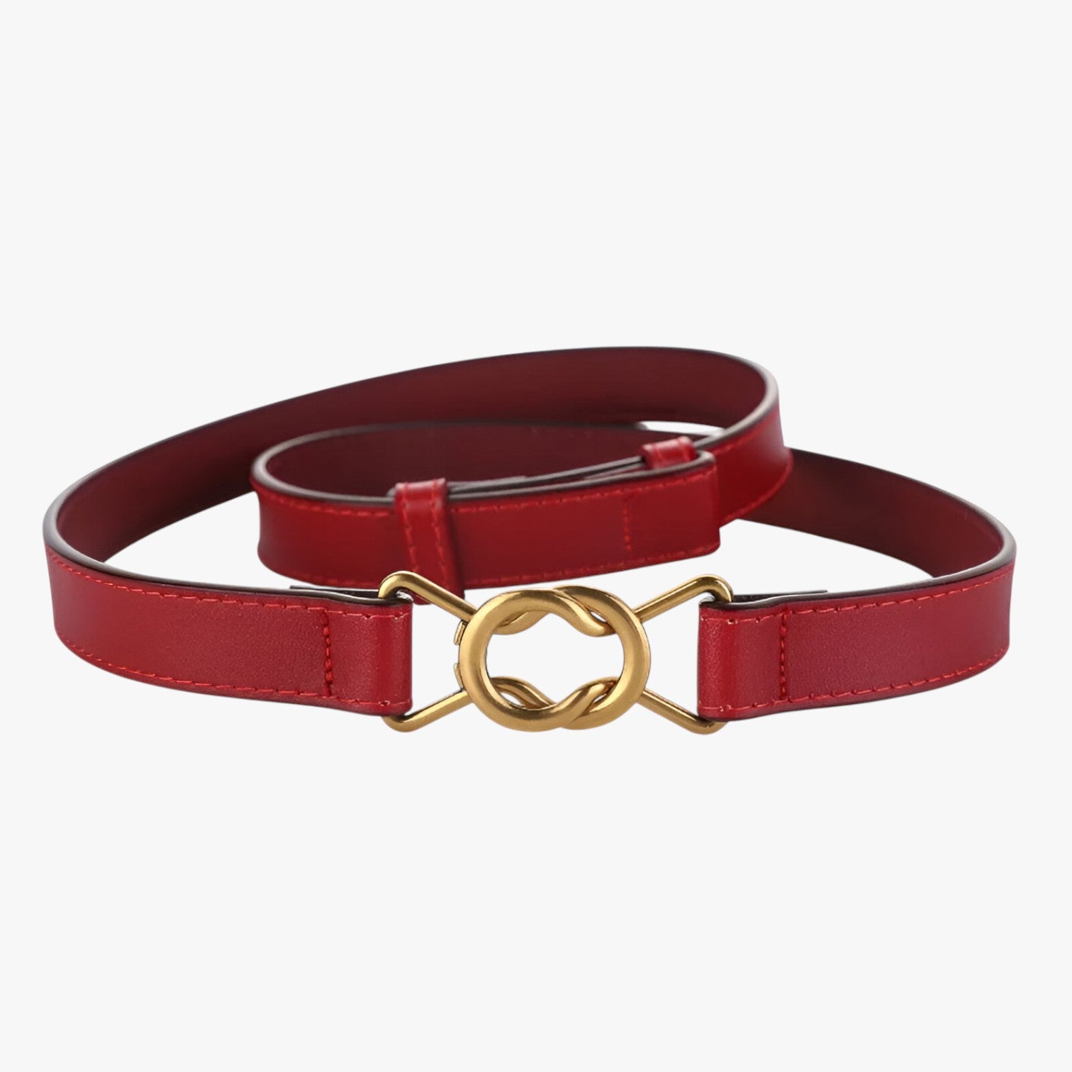 Lorelei | Cintura elegante senza fori regolabile - rosso 95cm - Belts belts for woman waist belt for women Womens belt - Concept Palermo