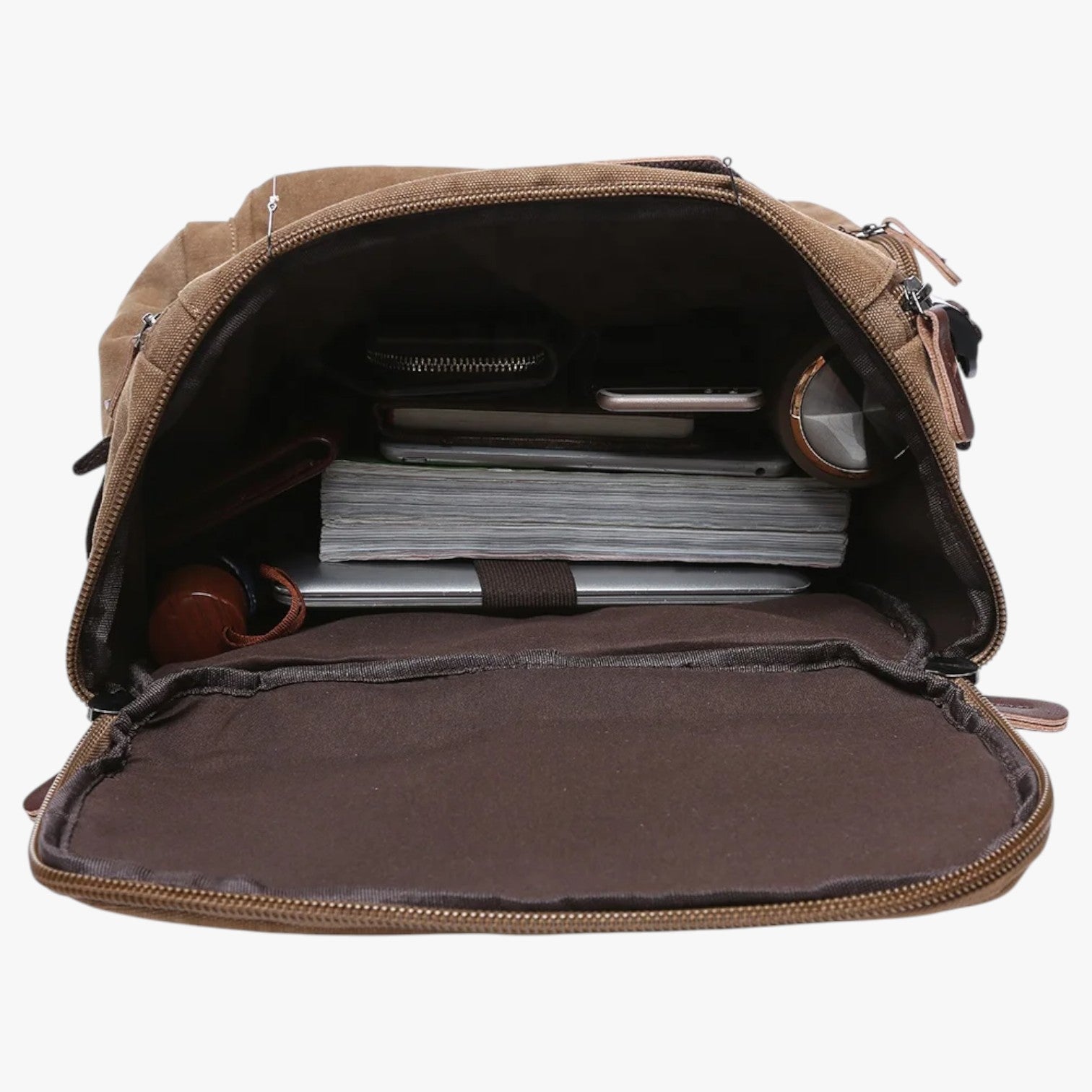 Enrique | Ampio Zaino Vintage in Tela con Scomparto per Laptop - - Backpacks bag mens bag - Concept Palermo