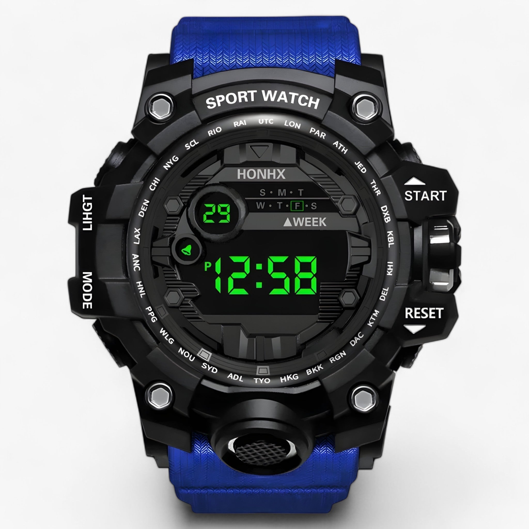 Arthur | Orologio LED Stort - Perfetto per sport e allenamento - Blu - - Concept Palermo