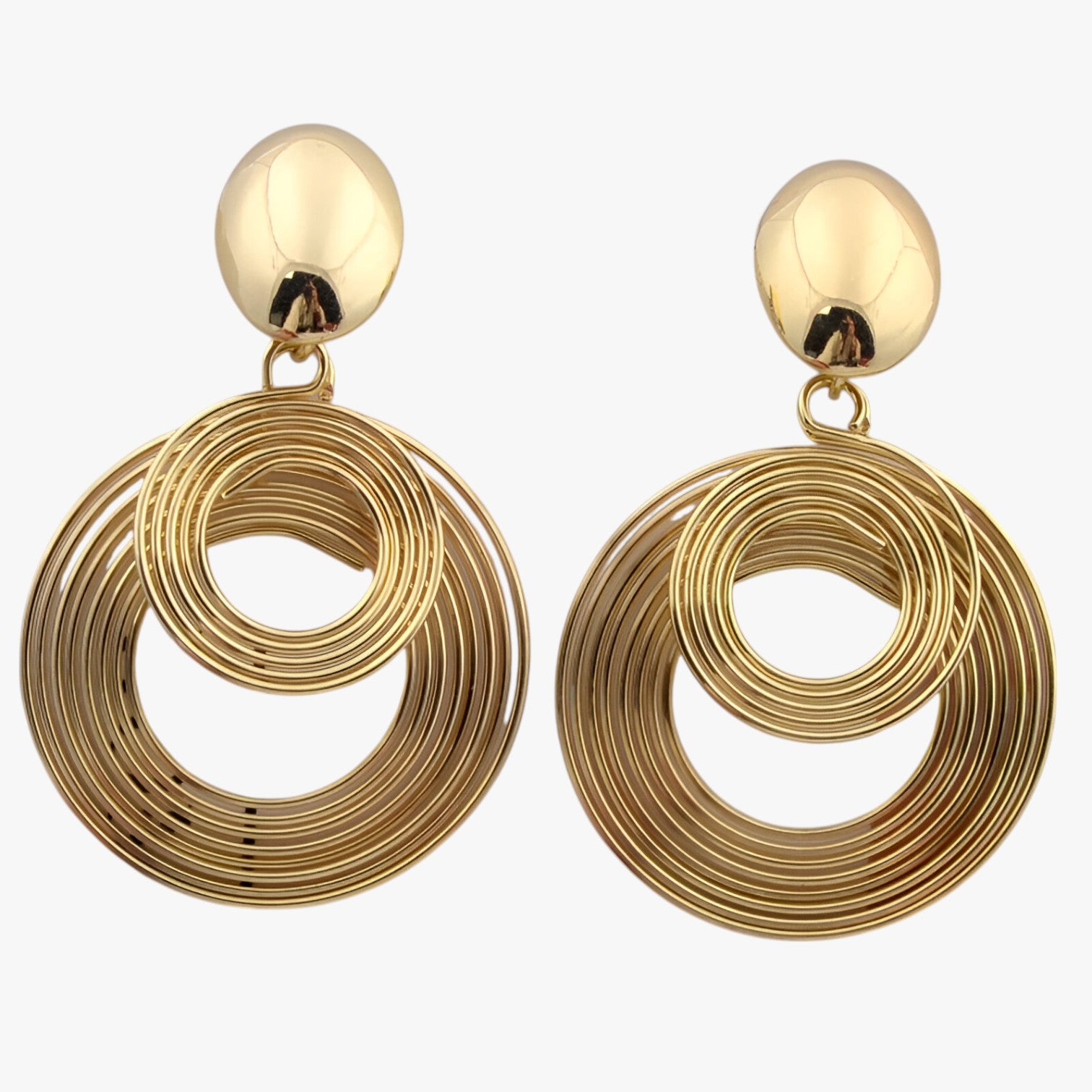 Cheryl | Orecchini geometrici oversize: eleganza moderna che illumina il tuo look - Oro - EARRINGS Earrings for Women Girls New Fashion Earrings womens earring - Concept Palermo