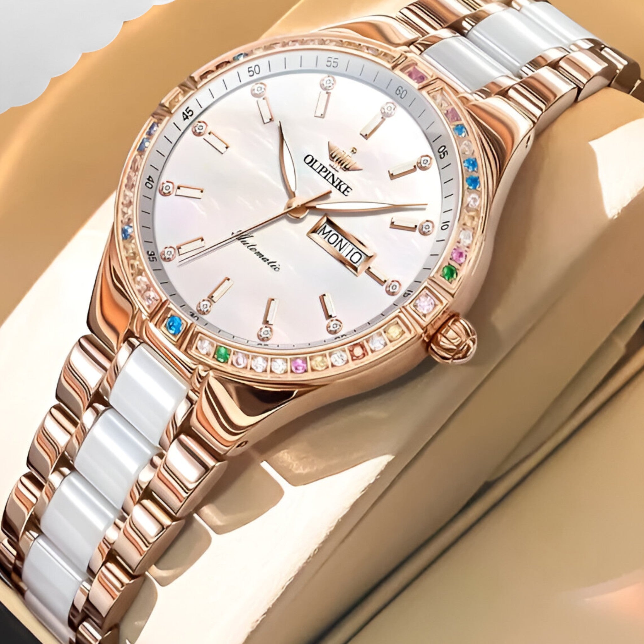 Amara | Orologio automatico da donna di lusso con movimento meccanico - Oro - female watch watch for women - Concept Palermo