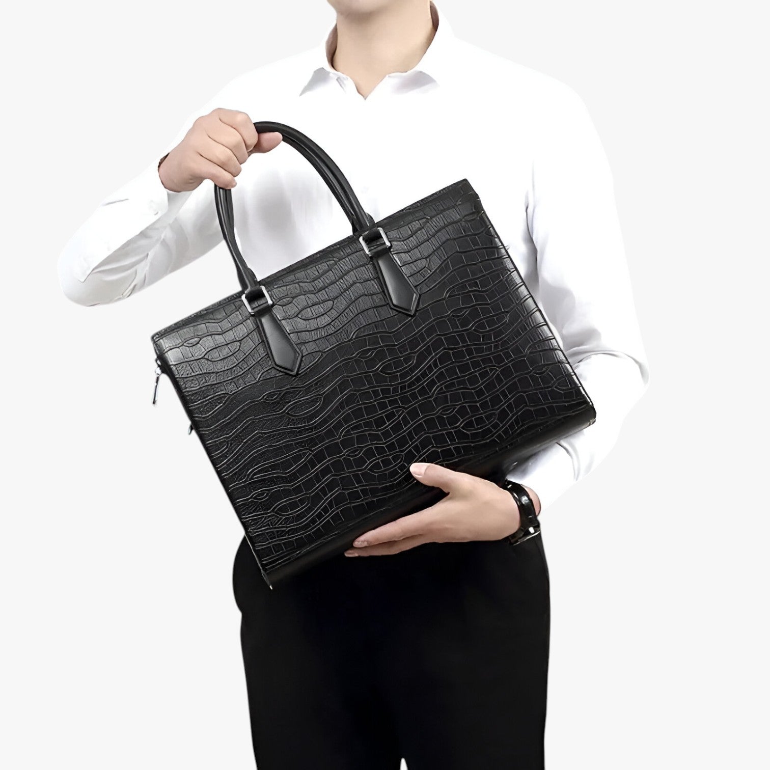 Kobe | Valigetta in pelle ad alta capacità - - Bags bags for men handbags Shoulder & Crossbody Bags Shoulder Bags - Concept Palermo